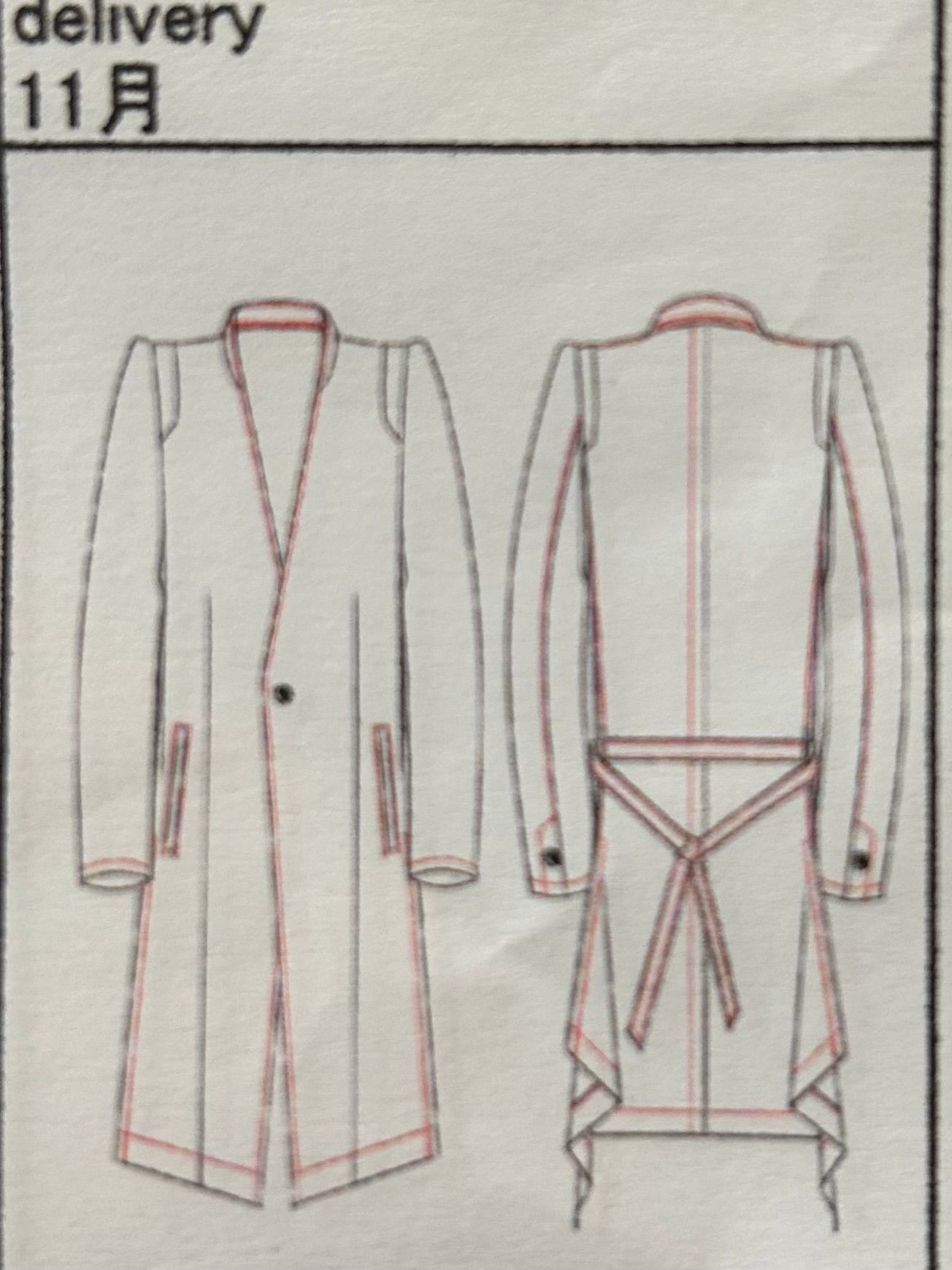 《予約品7/31締切》コラボ Collarless Flare Jacket / Black【BLACK HONEY CHILI COOKIE × kiryuyrik】12月入荷予定