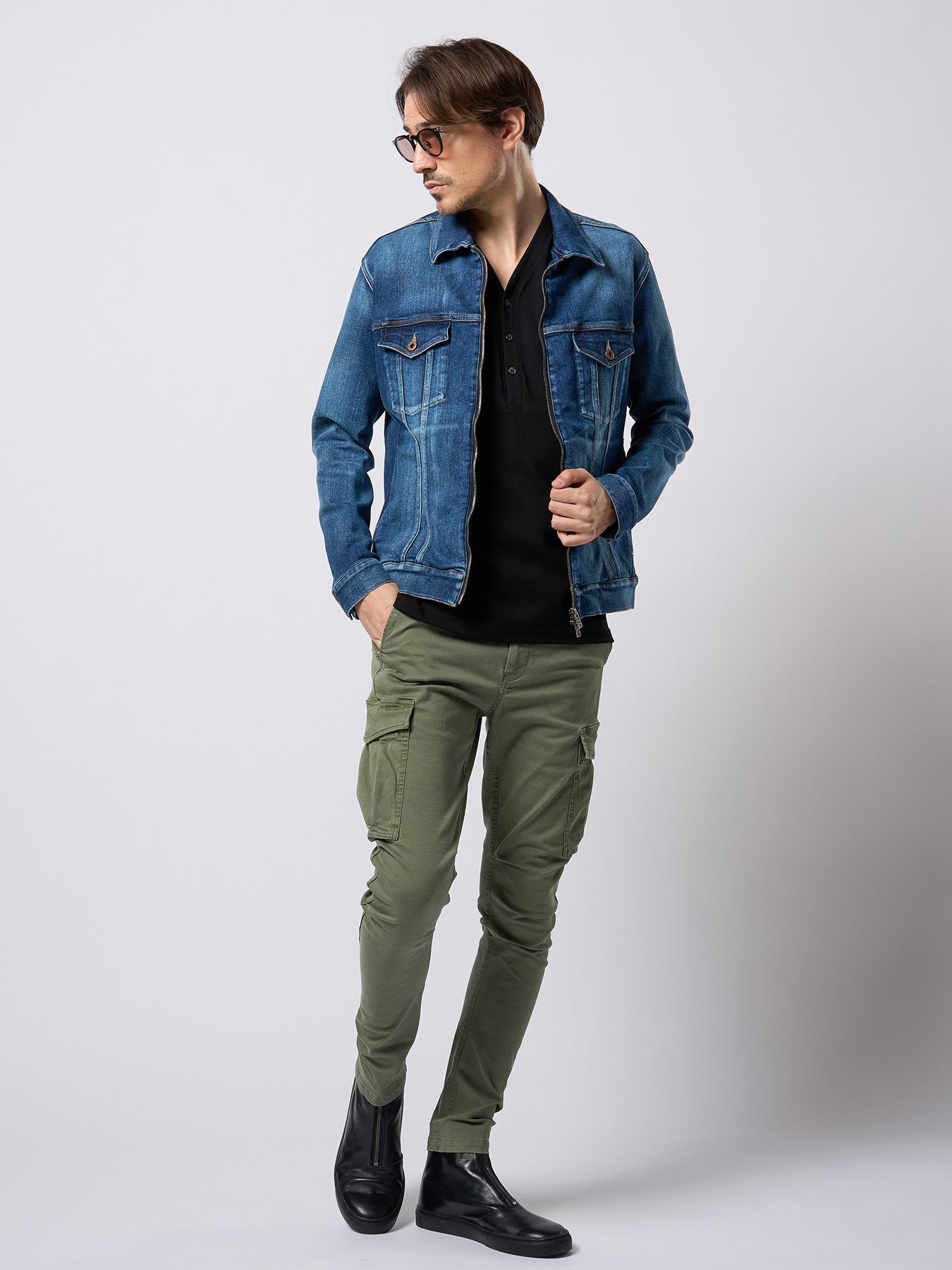 【予約品 9月23日(火) 締切】denim zip blouson / デニムジップブルゾン / ユーズド