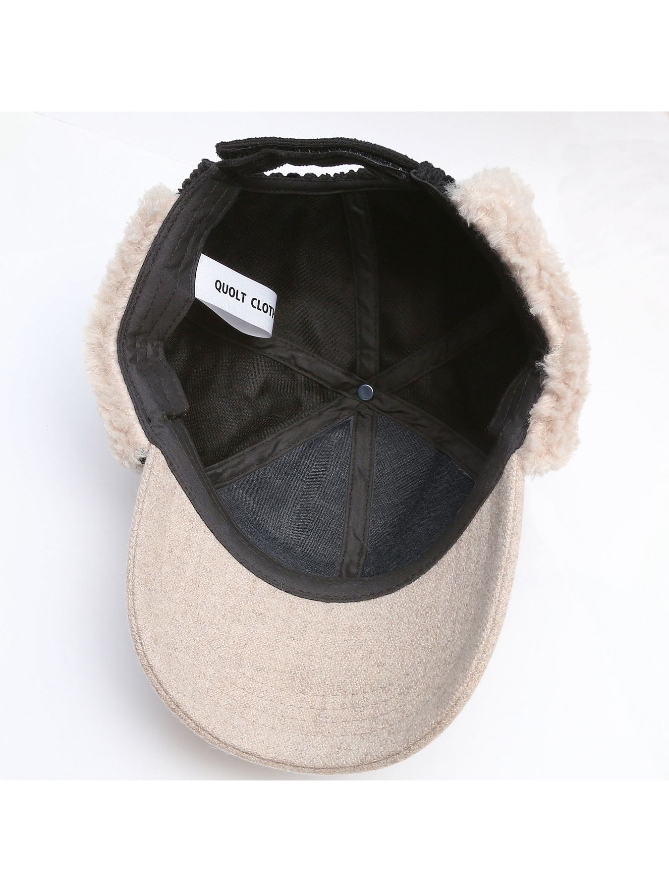 MICHELLE-BOA CAP / BLACK【QUOLT】