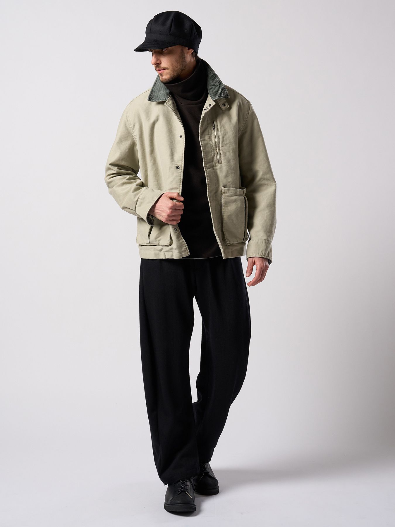 【予約品 4月19日(日) 18時締切】back boa cut-off highneck / バックボア カットオフ ハイネック/ ブラック