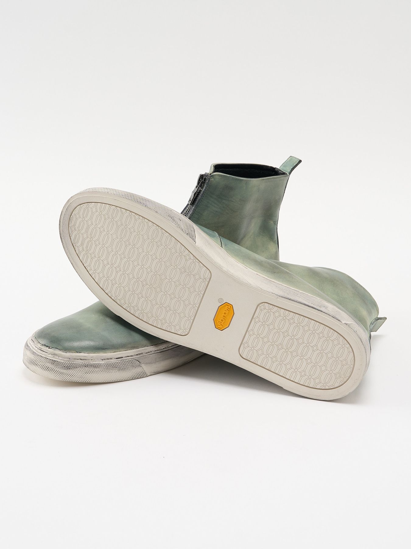 【予約品 4月19日(日) 18時締切】front zip bootie / ホースレザー フロントジップブーツ / ダストグレー