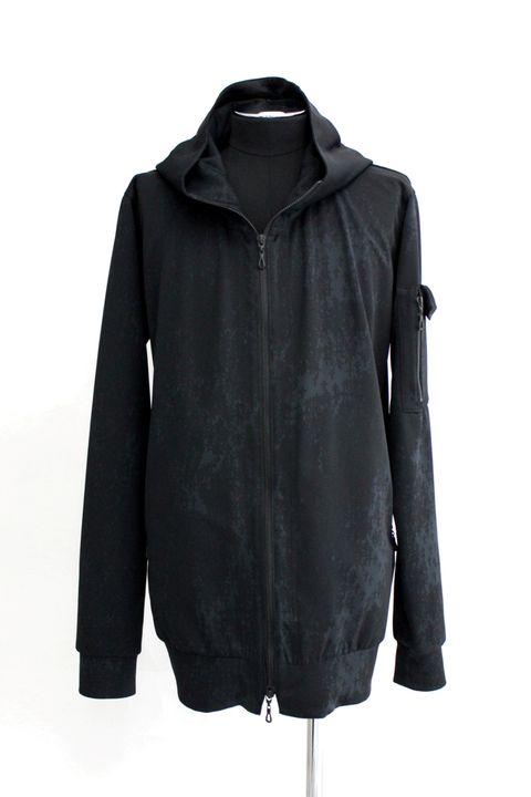 《予約品》 Hoodie CrossDotEcoPetJersey パーカー / Black×BlackPrint 【THE ONENESS】 7月入荷予定