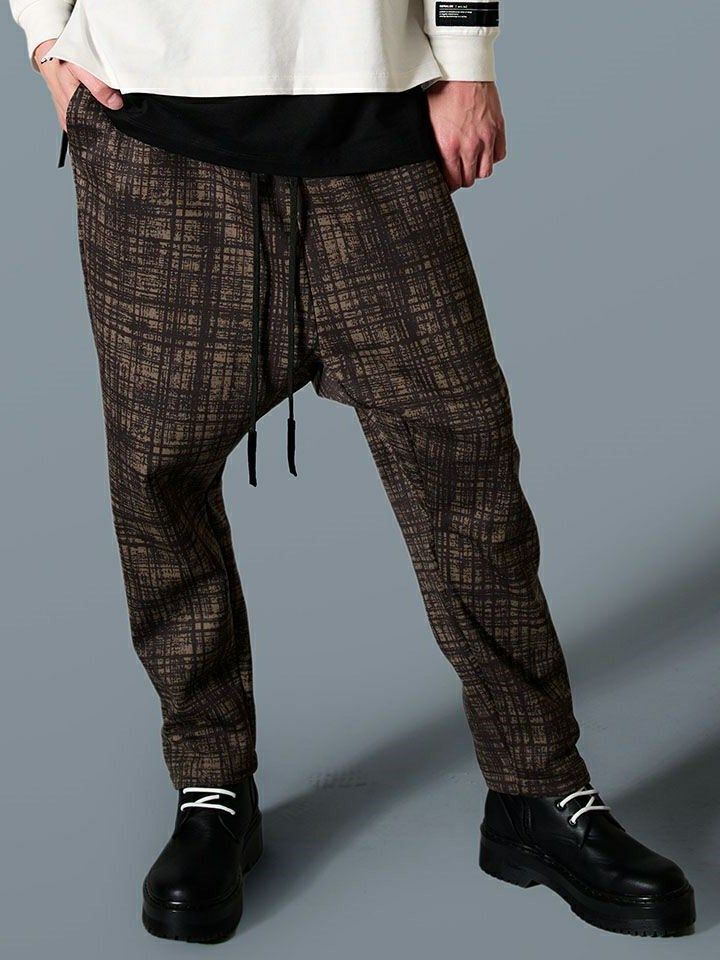 PRINT SAROUEL PANTS  / パンツ / モカチャコール