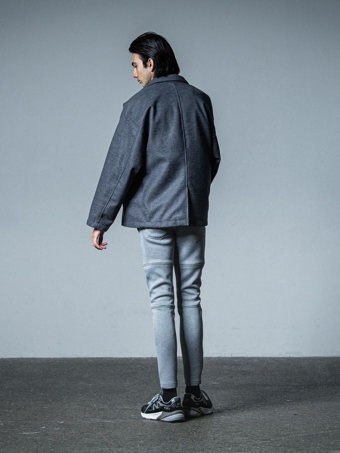 《予約品》 MELTON OVER PCOAT / コートジャケット / グレー