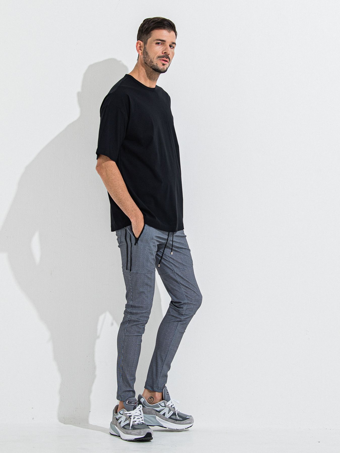 【予約品 】NYLON OVER T /  ナイロンオーバーサイズTシャツ / ブラック