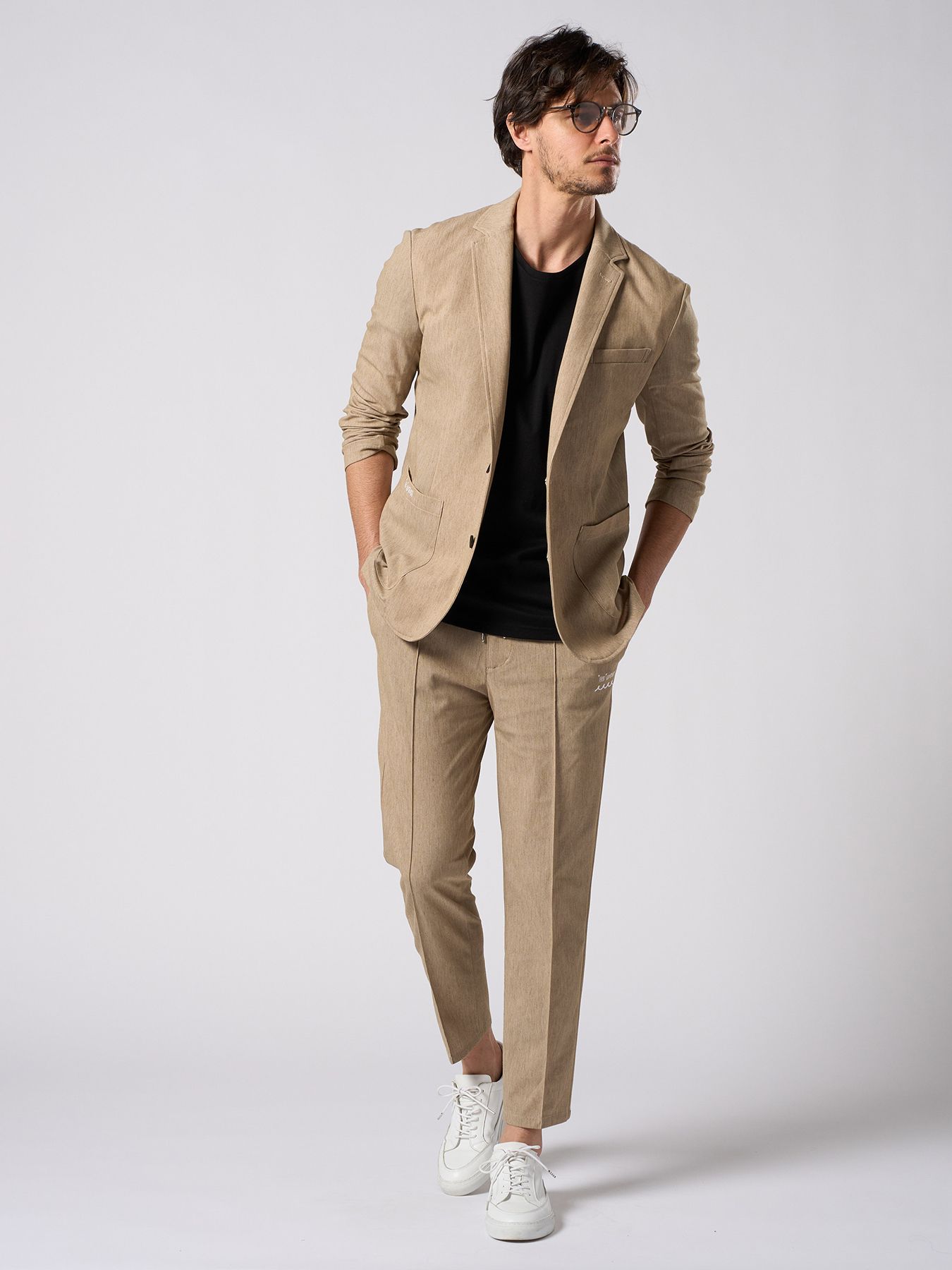 【予約品 1月25日(日) 締切】muta × wjk collection：smart jacket / スマートジャケット / キャメル