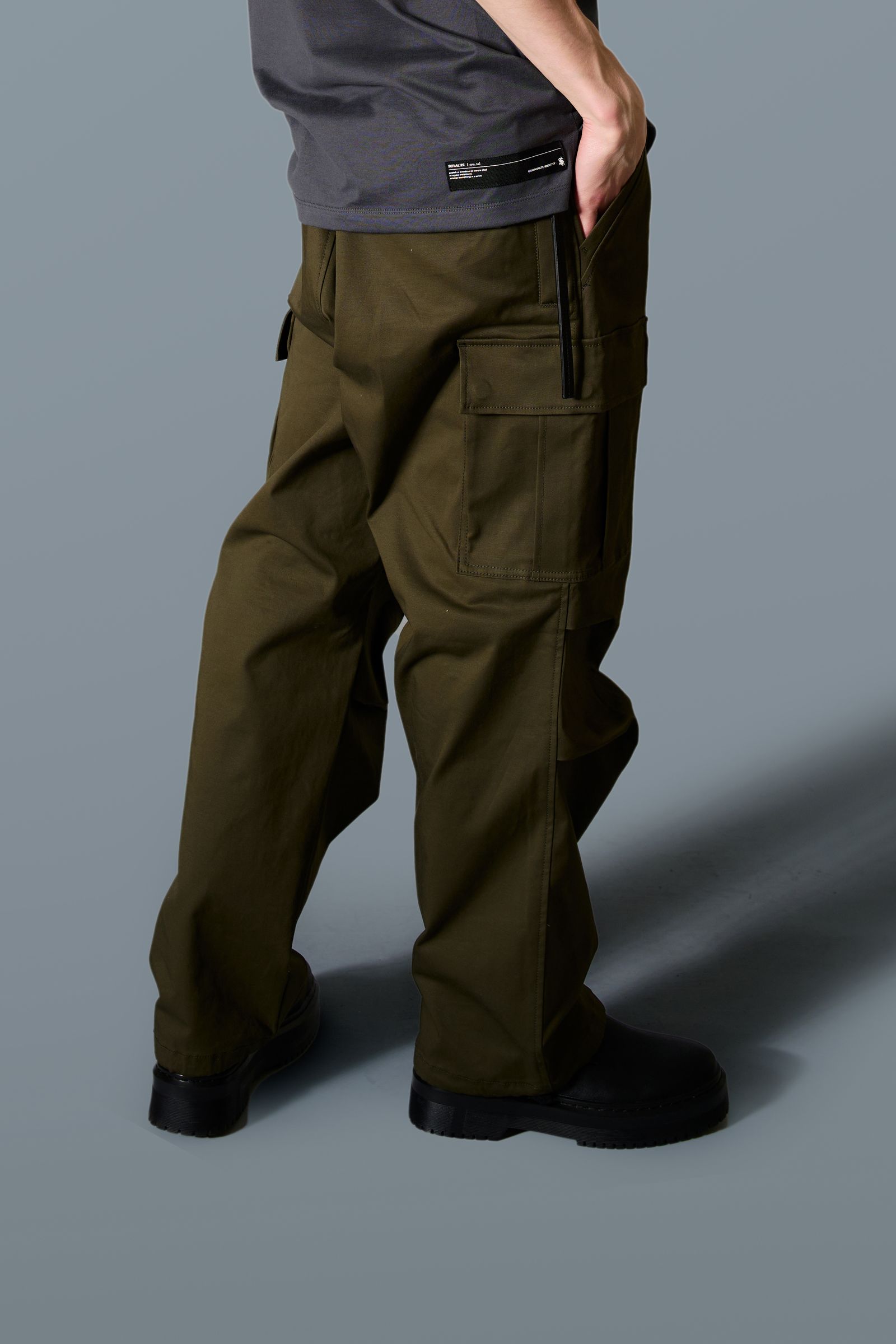 SERIALIZE - WIDE CARGO PANTS ワイドカーゴパンツ / KHAKI