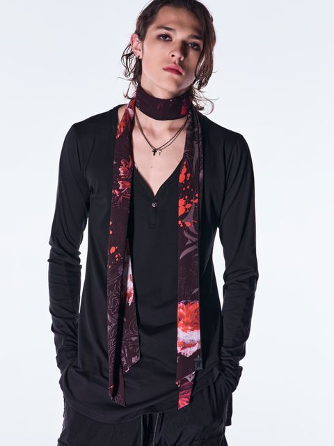 【予約品 6月29日(月) 締切】Goth Flora Stole / ストール / ブラック