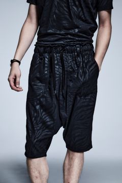 《予約品》 SaruelShortPants ZebraEmbossJersey / Black 【kiryuyrik】 3月入荷予定