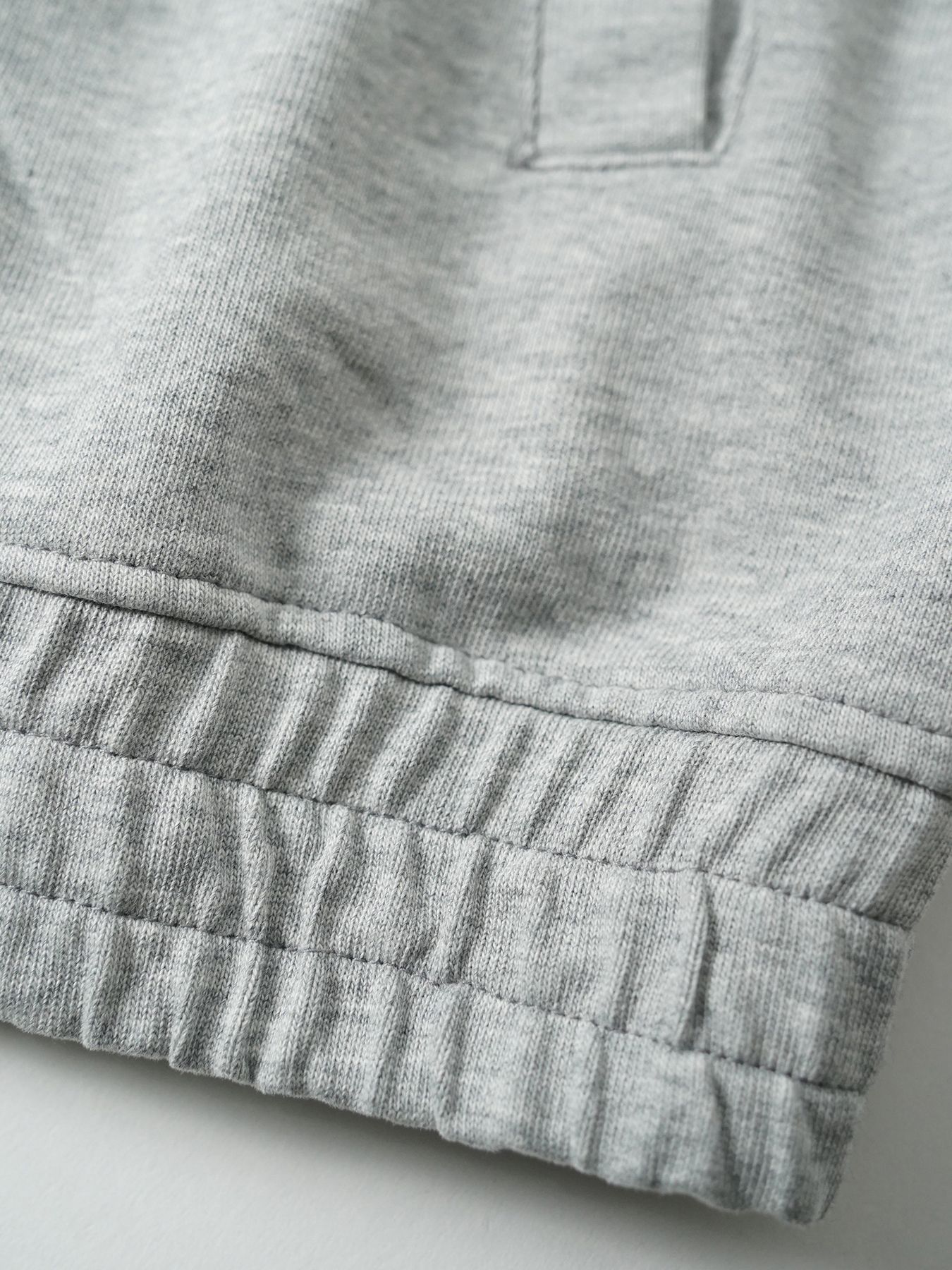 【予約品 5月6日(水) 締切】MOLD-SWEATJACKET / スタンドブルゾン / 杢グレー