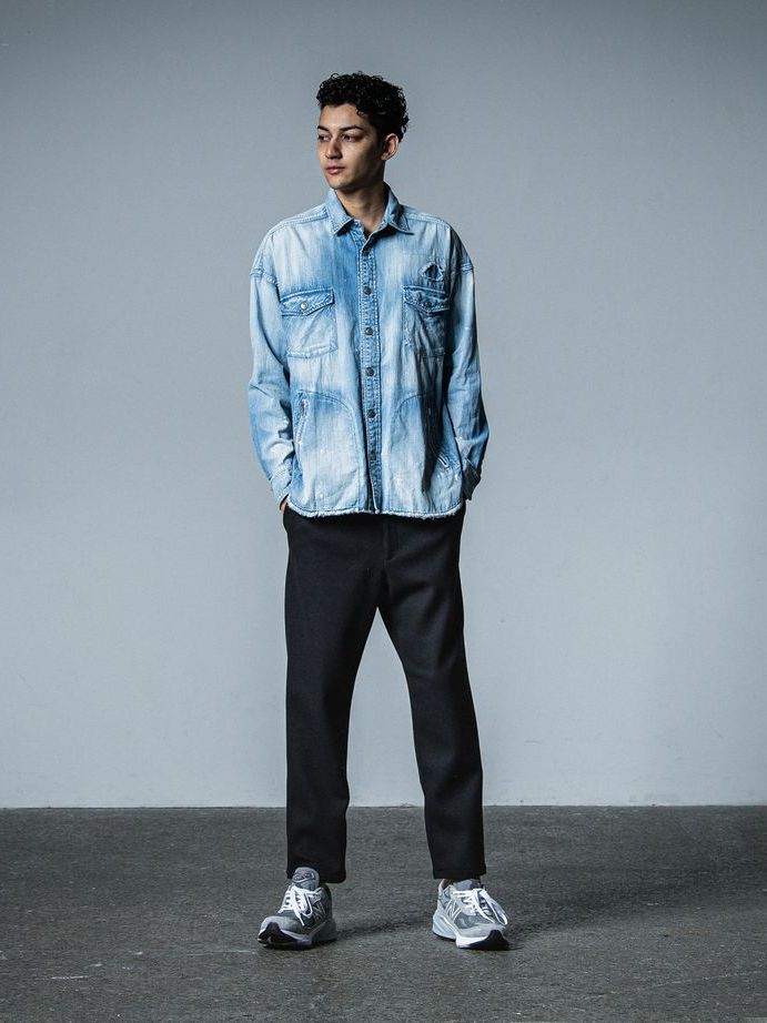 《予約品》 OVER DENIM shirts  / デニムシャツ / リンド