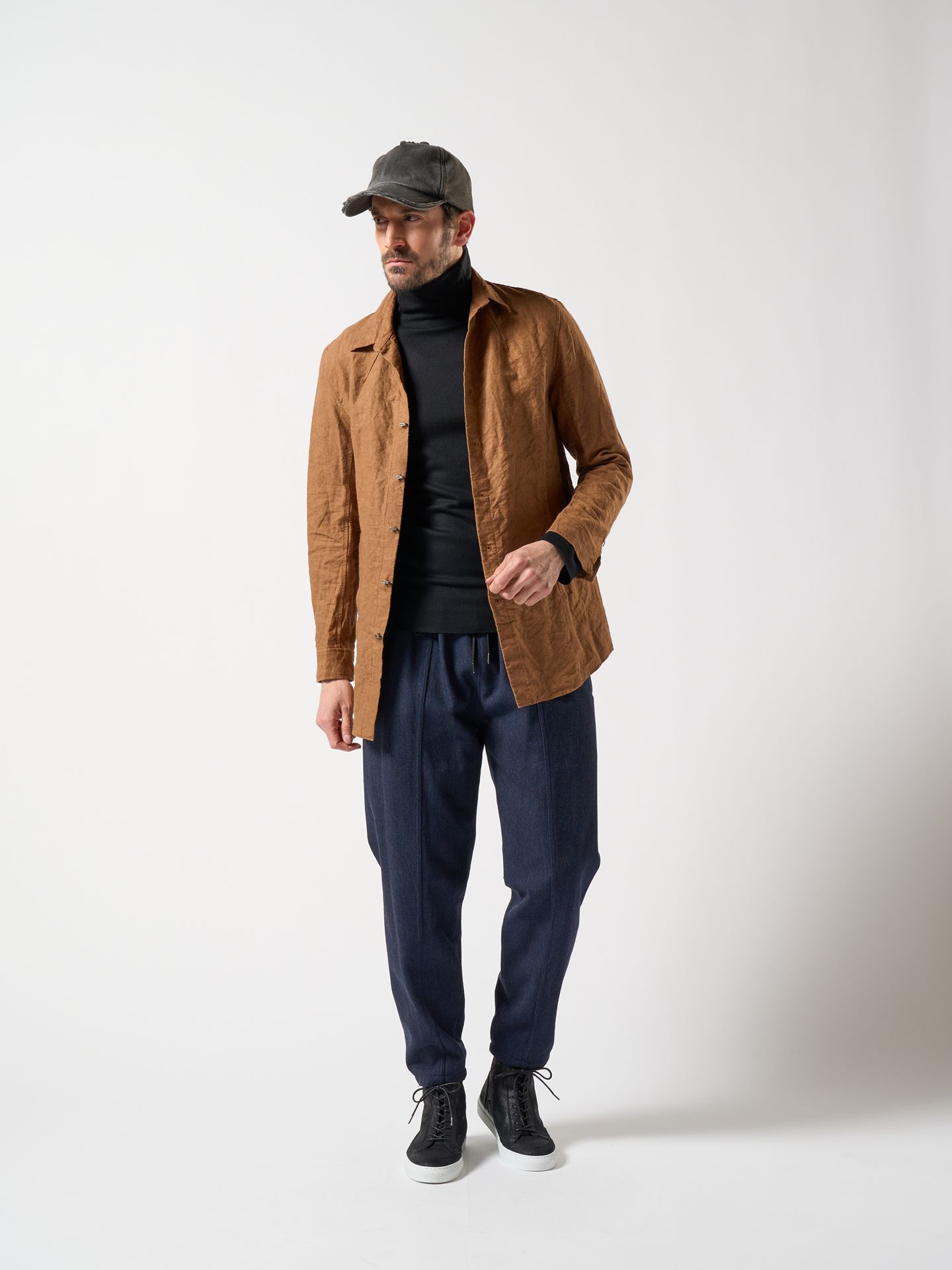 【予約品】 hook shirt coat / シャツコート / カーキ