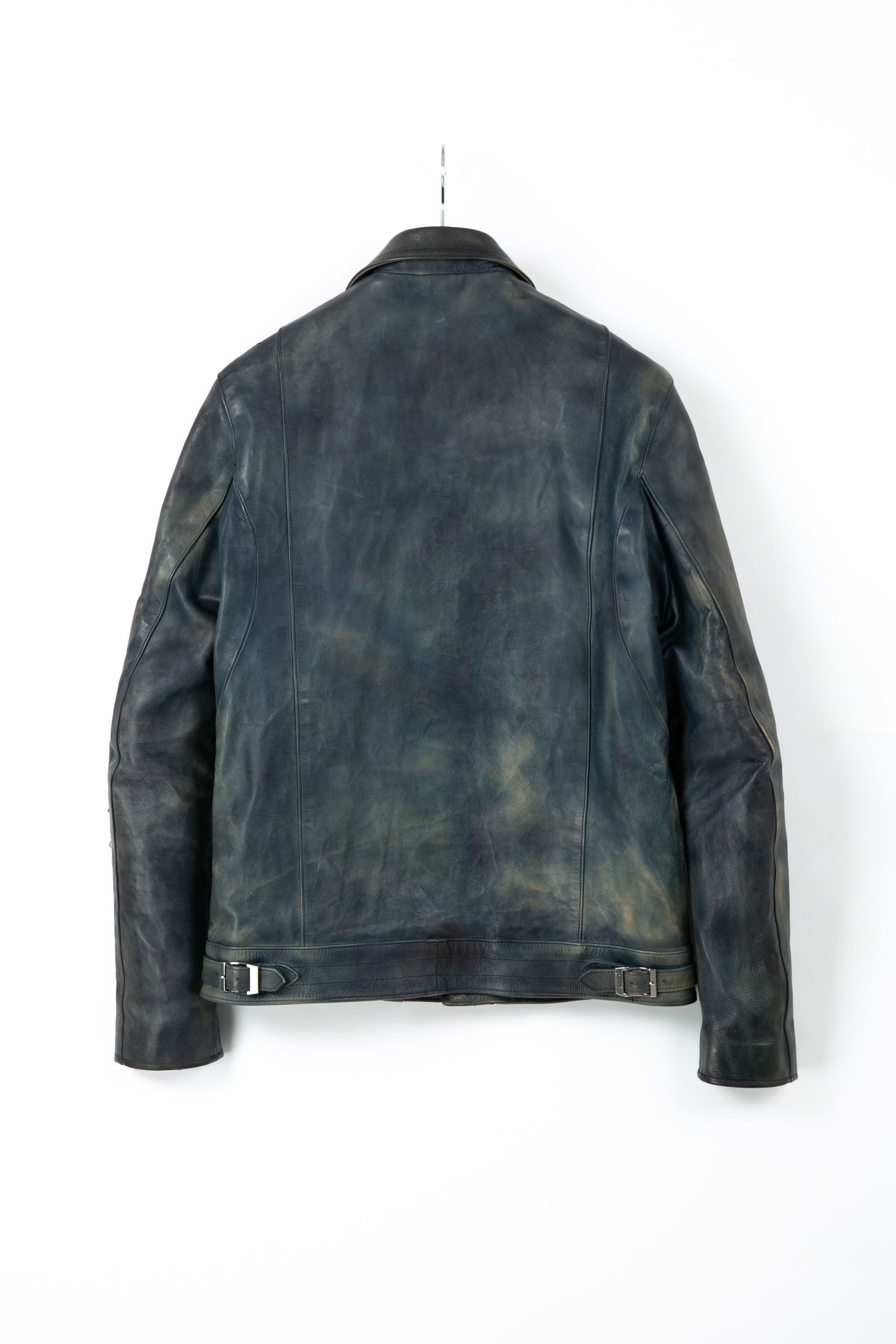 【予約品】 フルタンニン鞣し カーフスキン Burning dyed - 製品燃焼染め "SPEEDER" / GUNBLUE 【STRUM】 《3月〜4月入荷予定》