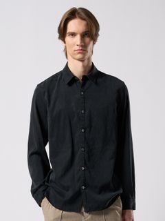 【予約品 4月19日(日) 18時締切】cupuro fibril dress shirt / キュプラフィブリル ドレスシャツ / フェードブラック