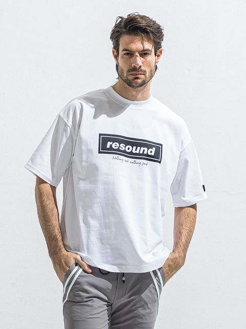 【予約品 】BOX OVER TEE / ボックスロゴオーバーTシャツ / ホワイト×ブラック