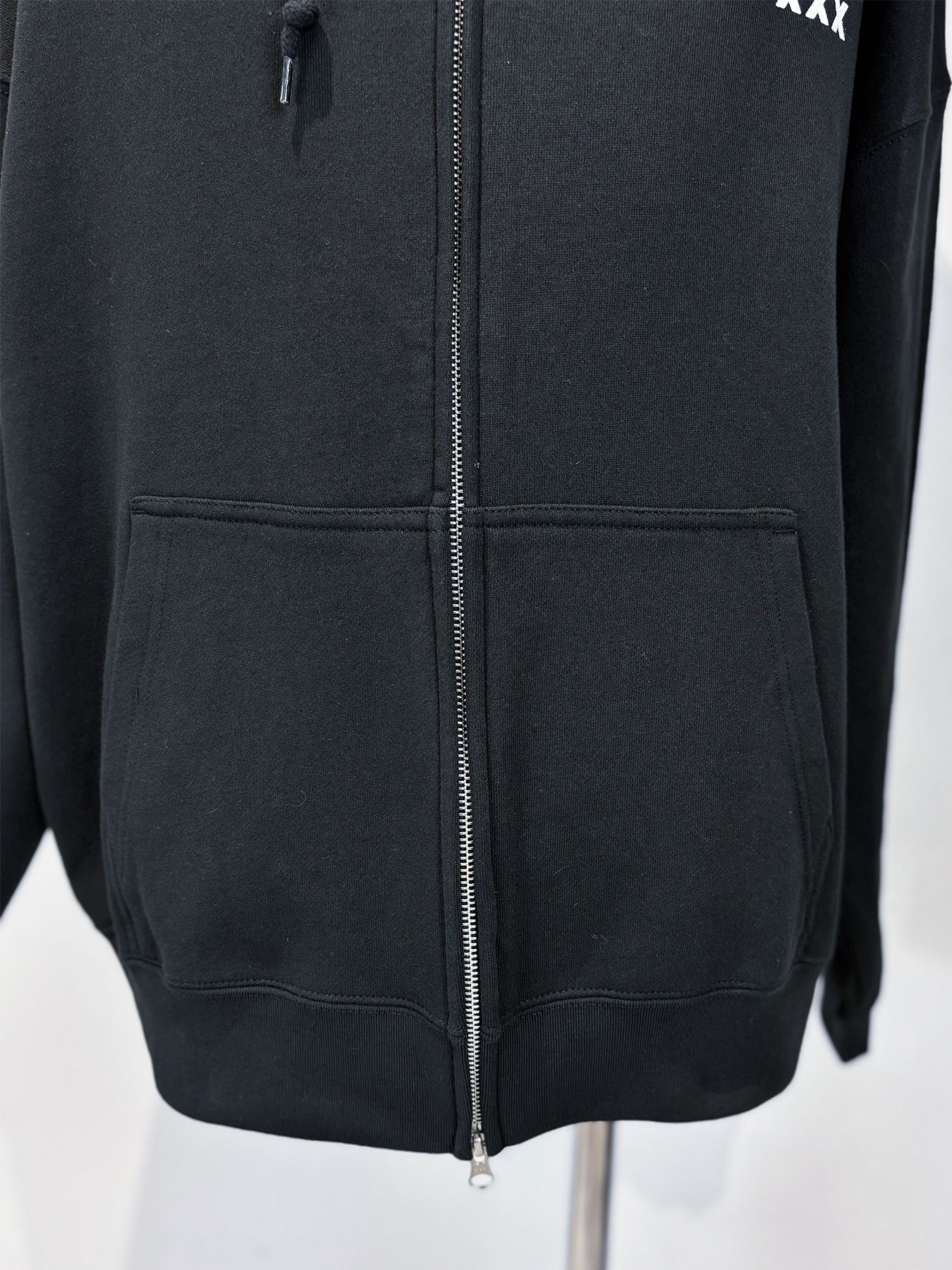 GODSIZE CLOCK RELAXED FIT ZIP HOODIE / ブラック