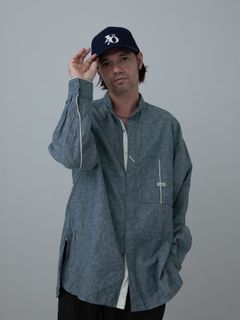 【予約品 11月23日(日) 締切】AKAMIMISHIRTS / オフィサーシャツ / INDIGO/NANY