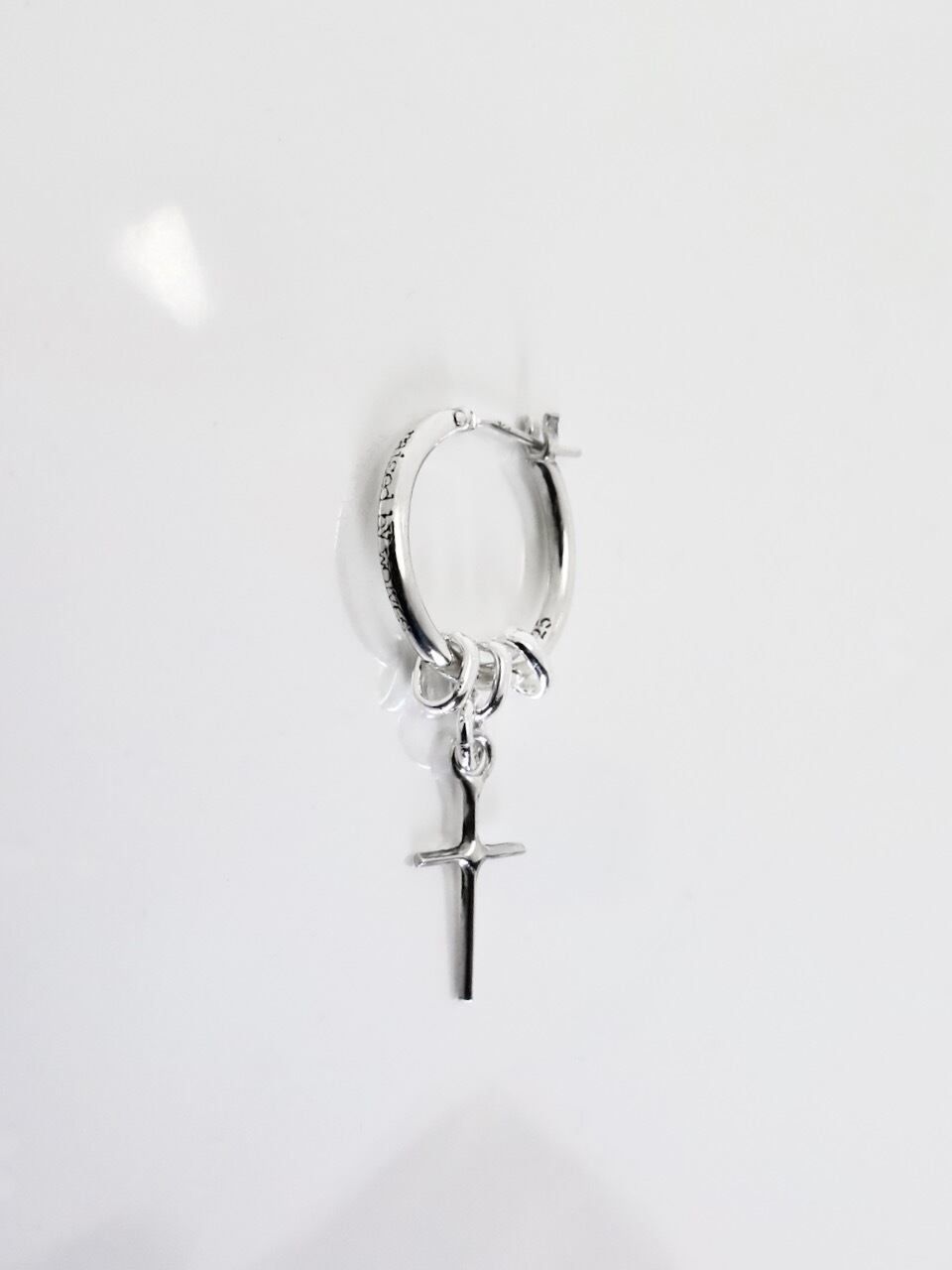 《受注生産》 THIN HOOP -raised by wolves- [LARGE] with OVAL and CROSS / レイズド・バイ・ウルヴス シンフープ L ウィズ オーバル&クロス 【注文から2～3週間後入荷予定】