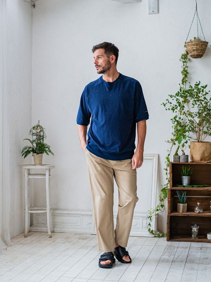 《予約品3月3日18：00締め》 PILE half sleave / ハーフスリーブT / ネイビー