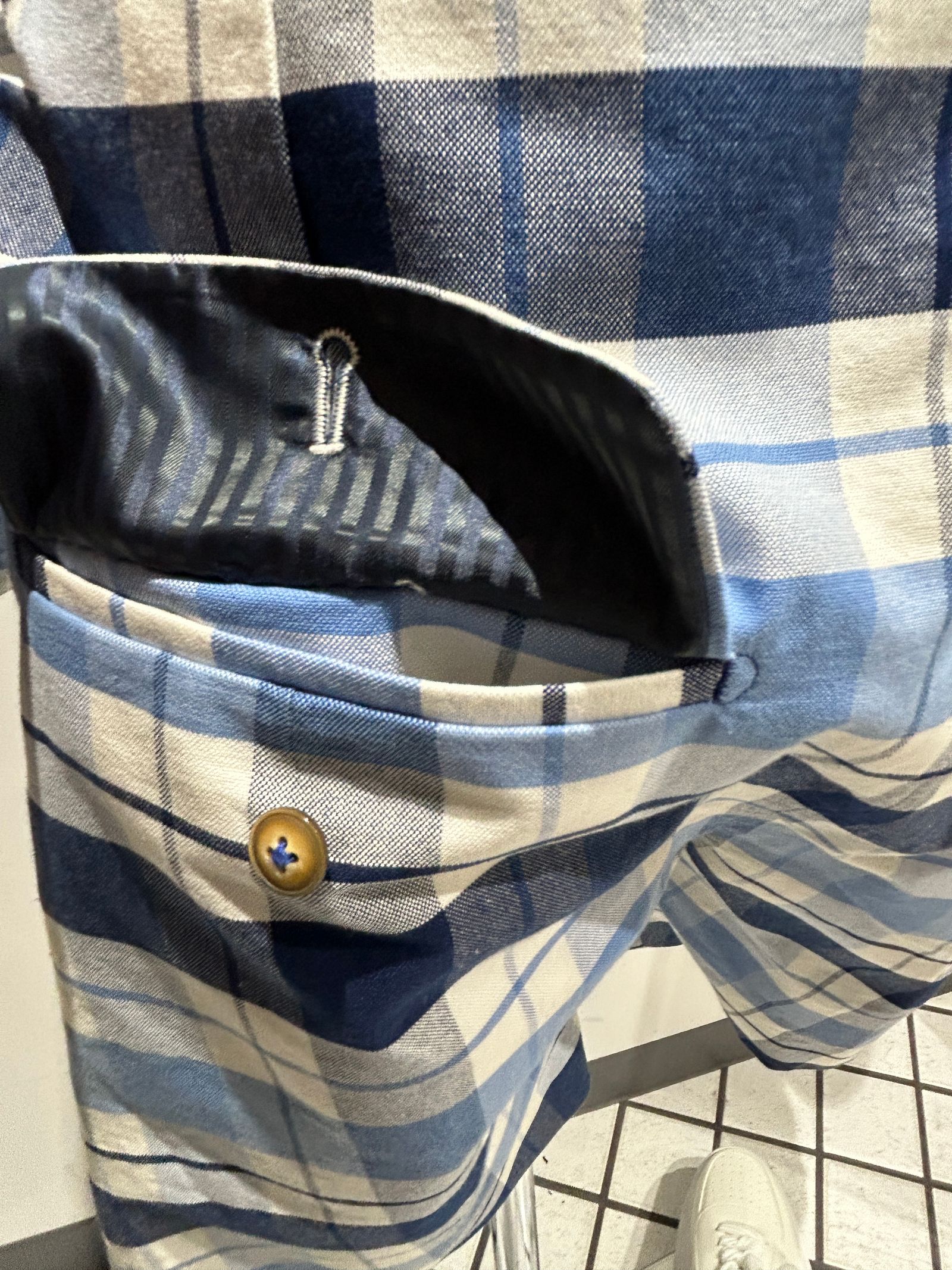 テーラーメイドジャケットつなぎ チェック1点物 /アレフルード +CAPサービス