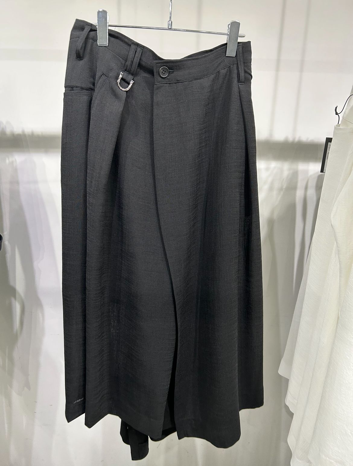 《予約品》 SkirtWideTuckSlacks / スカートワイドタックスラックス / ブラック