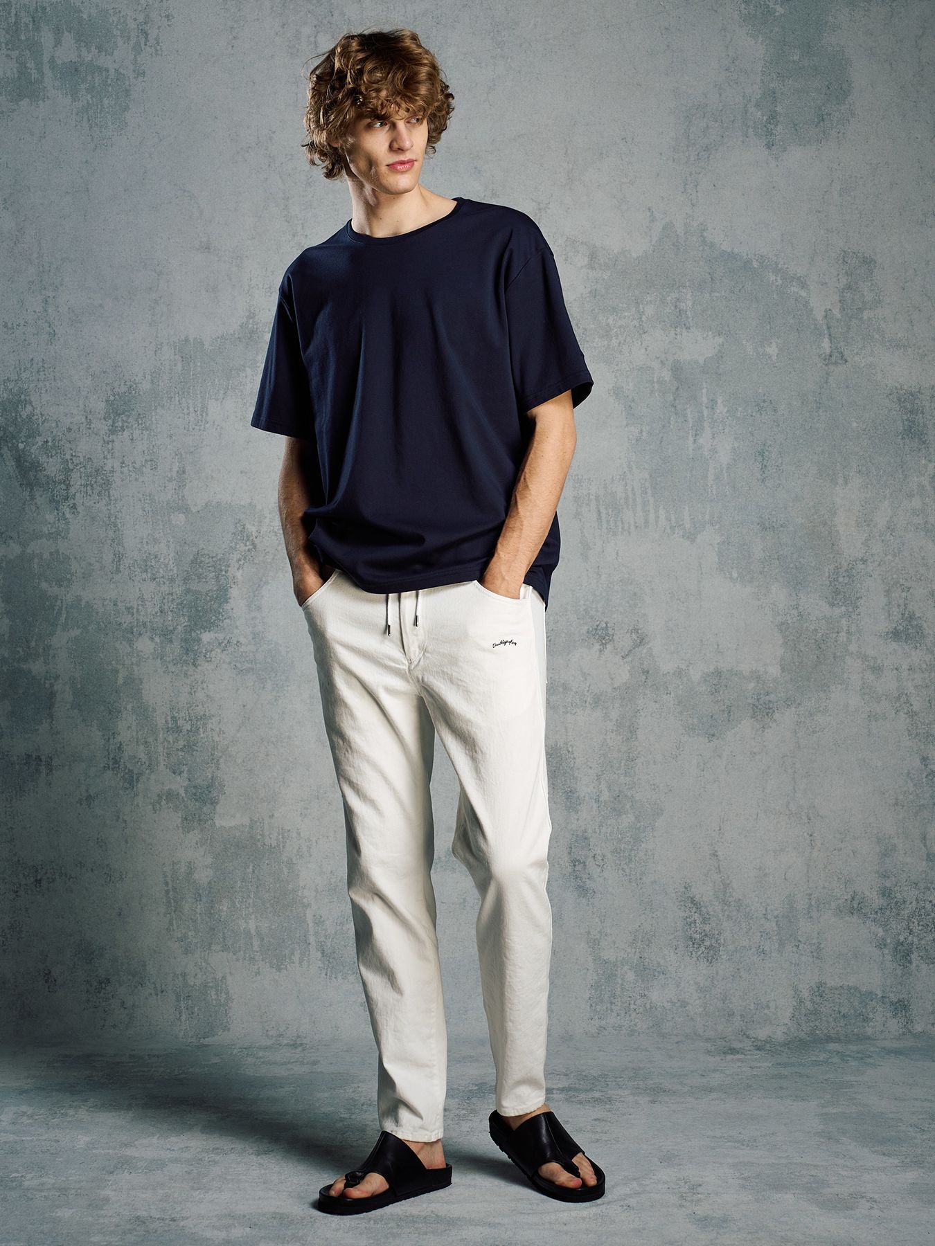 【予約品 1月25日(日) 締切】luxury cotton S/S / ラグジュアリーコットン ショートスリーブ / ネイビー