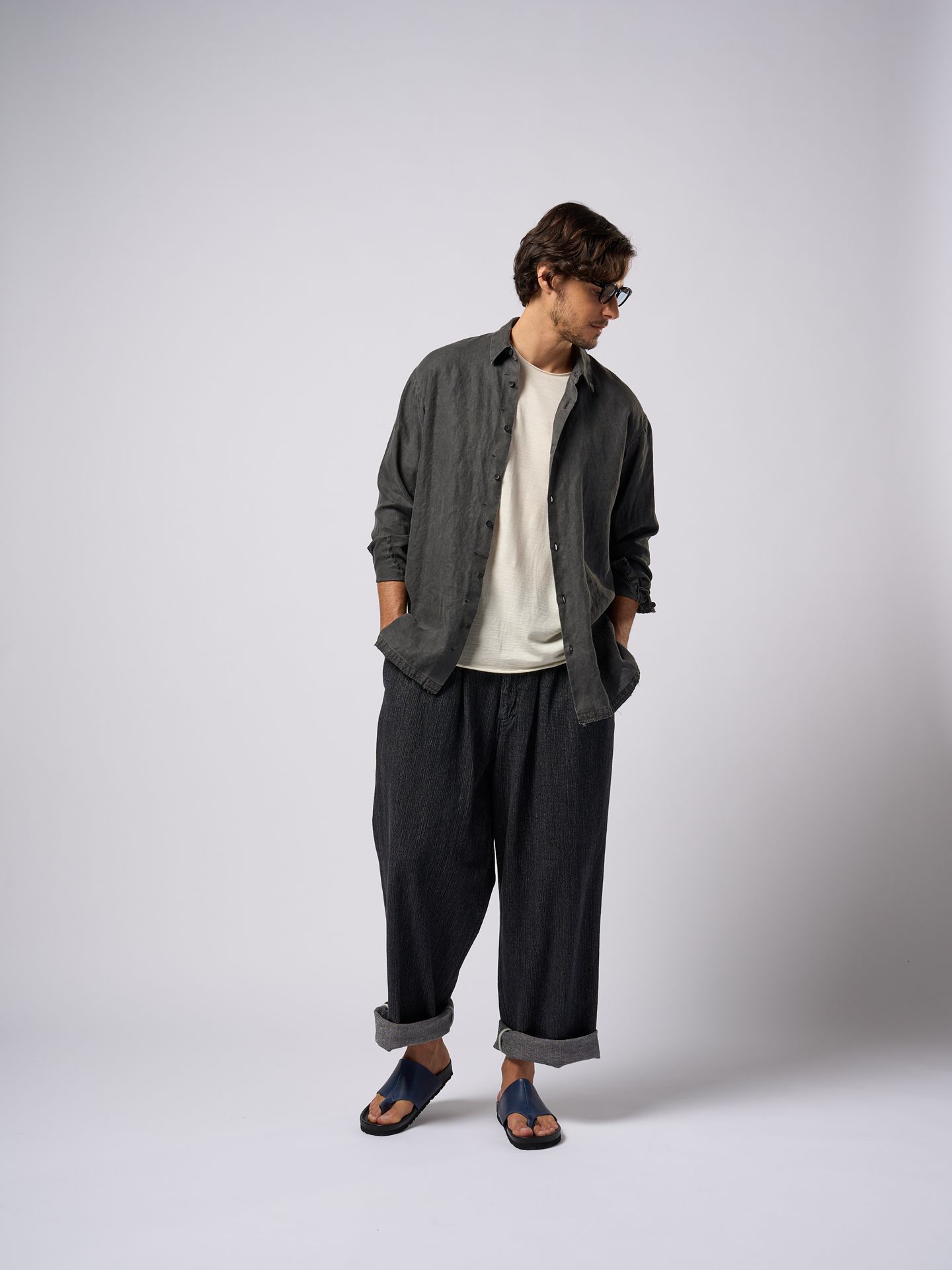 【予約品9月19日 10時締め】 shirt jacket / シャツジャケット / ブラック