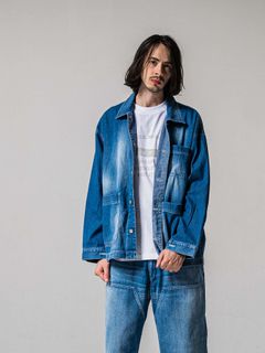 【予約品 11月16日(日) 締切】RC COVER ALL / ライトデニムカーバーオールジャケット / ライトインディゴ