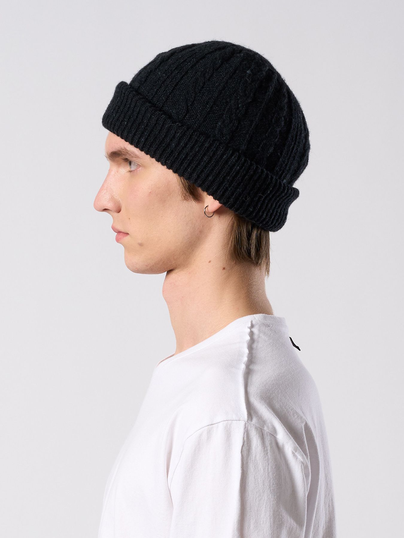 【予約品 4月19日(日) 18時締切】lomond×powder multi kint cap / ウール ニットキャップ / ブラック