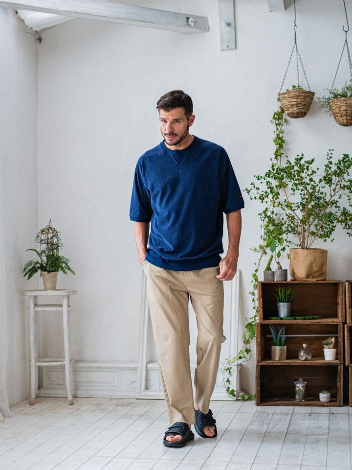 《予約品3月3日18：00締め》 PILE half sleave / ハーフスリーブT / ネイビー