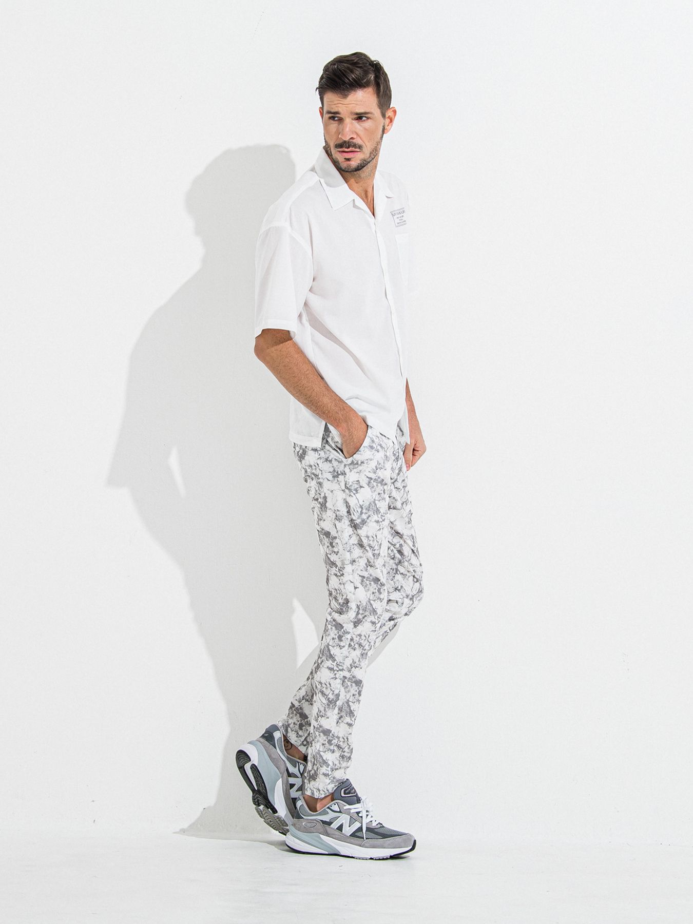 【予約品 】ZACK HALF SHIRT / ザックハーフスリーブシャツ / ホワイトプリント