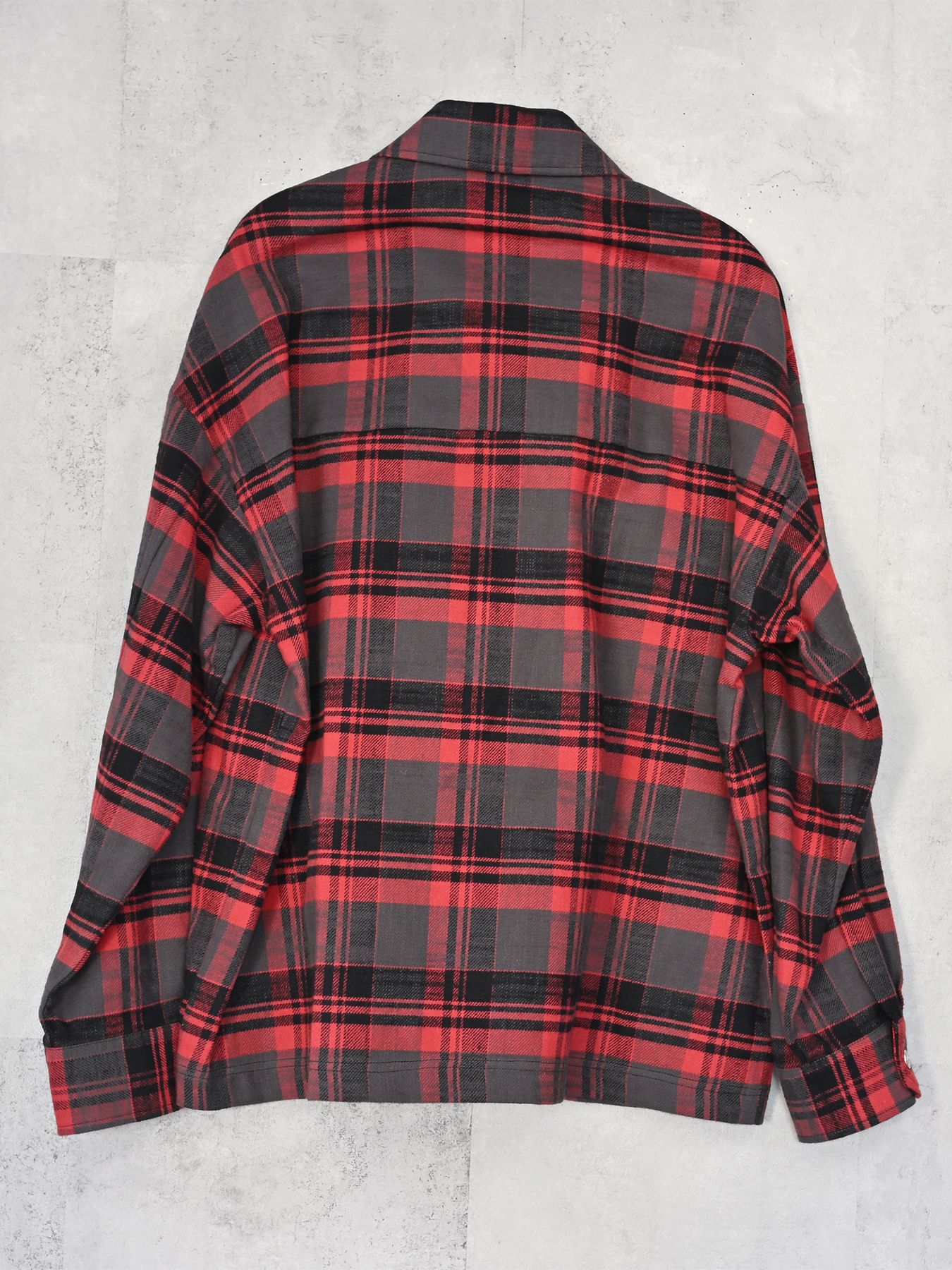 【予約品 9月6日(日) 締切】OLD SLUB CHECK JK / ヴィンテージ ネルジャケット / レッド