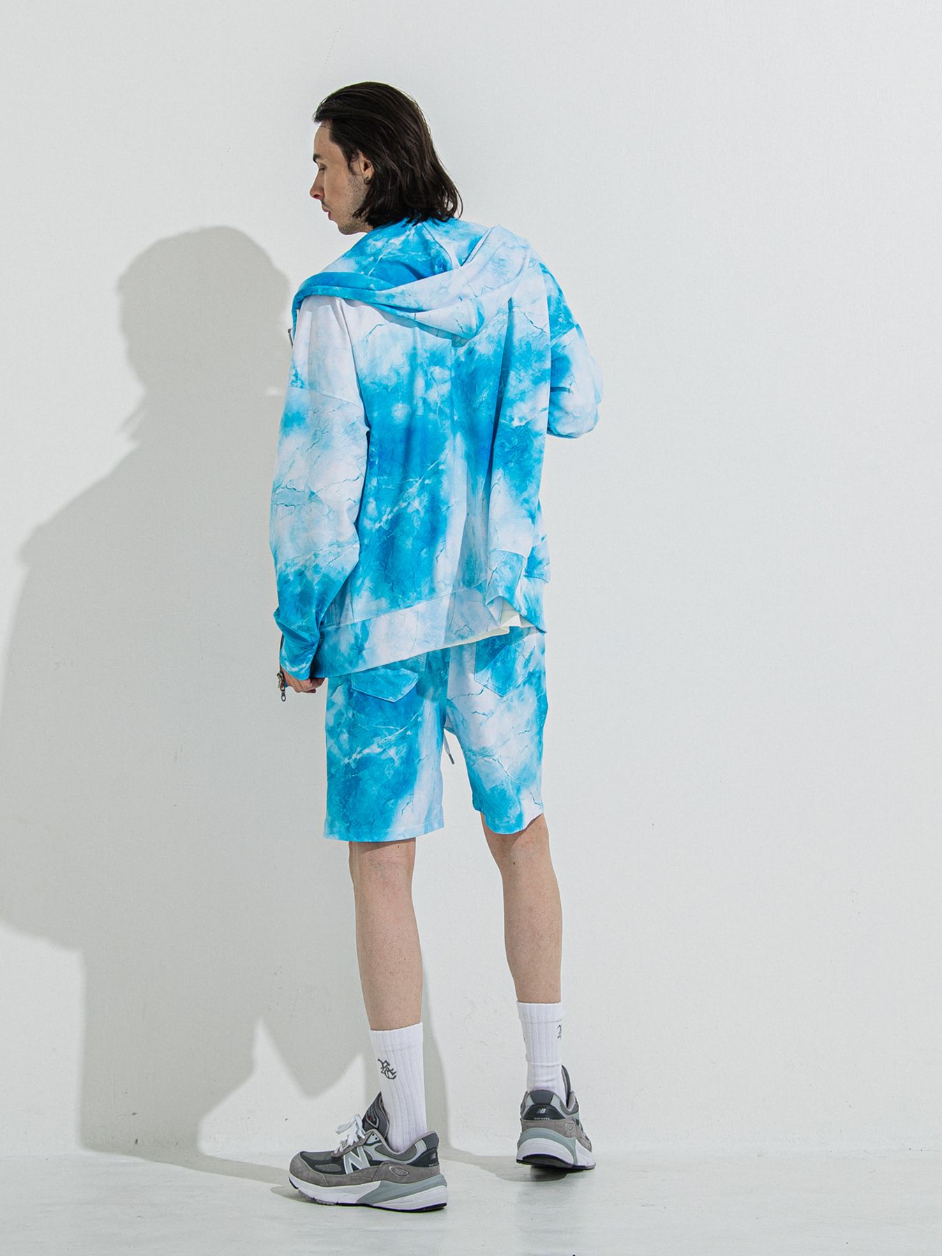 【予約品 】RASH SHORTS / ラッシュガード ショーツ / マーブルブルー