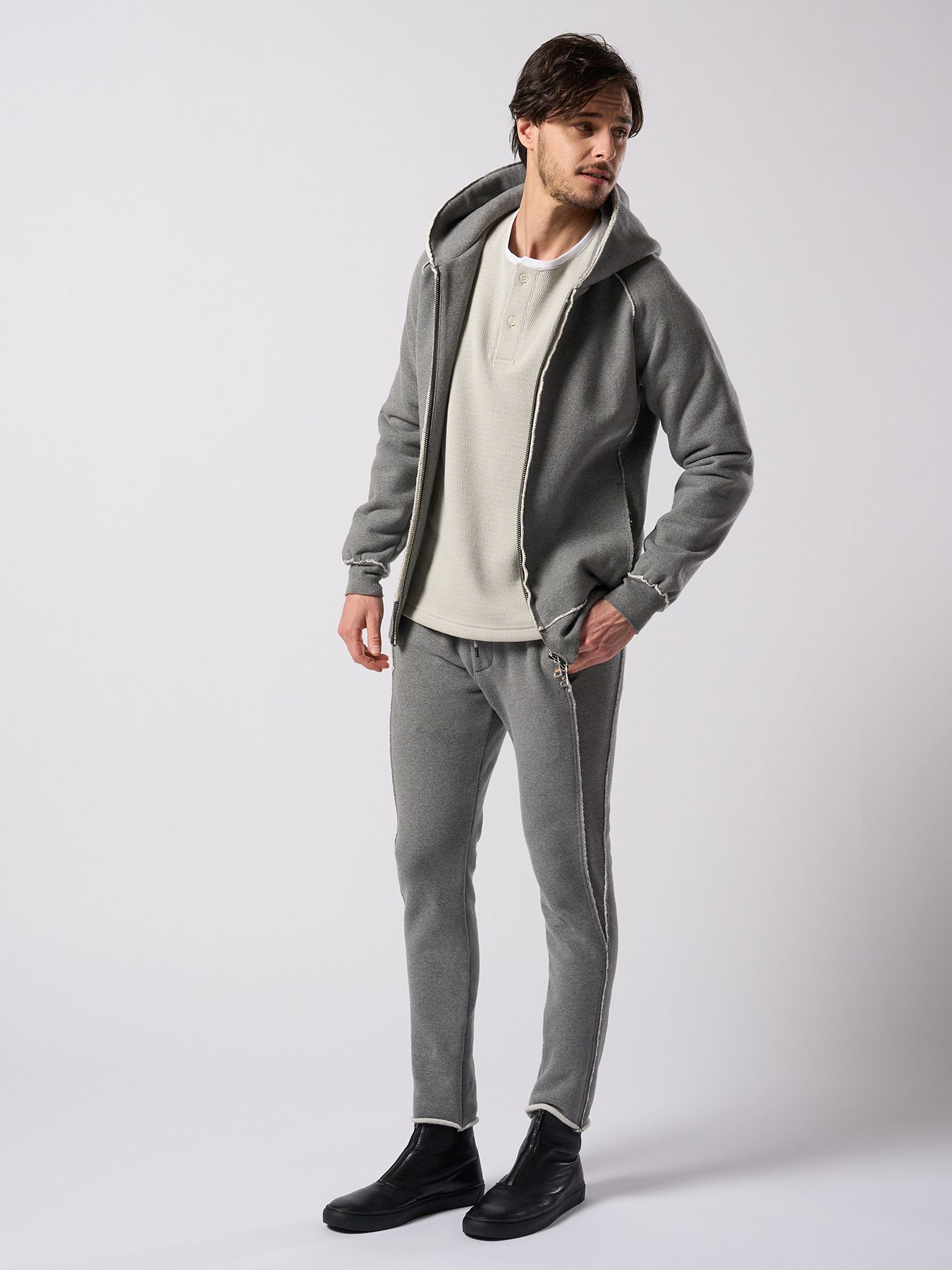 【予約品 4月19日(日) 18時締切】front zip bootie / ホースレザー フロントジップブーツ / ブラック