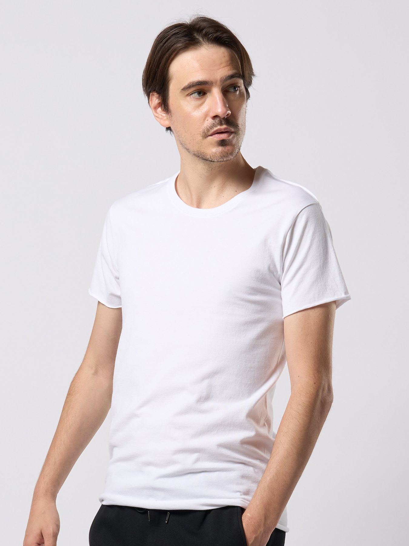 【予約品 9月23日(火) 締切】cut-off crew-neck S/S / カットオフ クルーネック ショートスリーブ / ホワイト