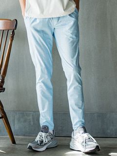《予約品3月3日18：00締め》 CHRIS EASY TUCK PANTS / イージータックパンツ / グレンチェックサックス