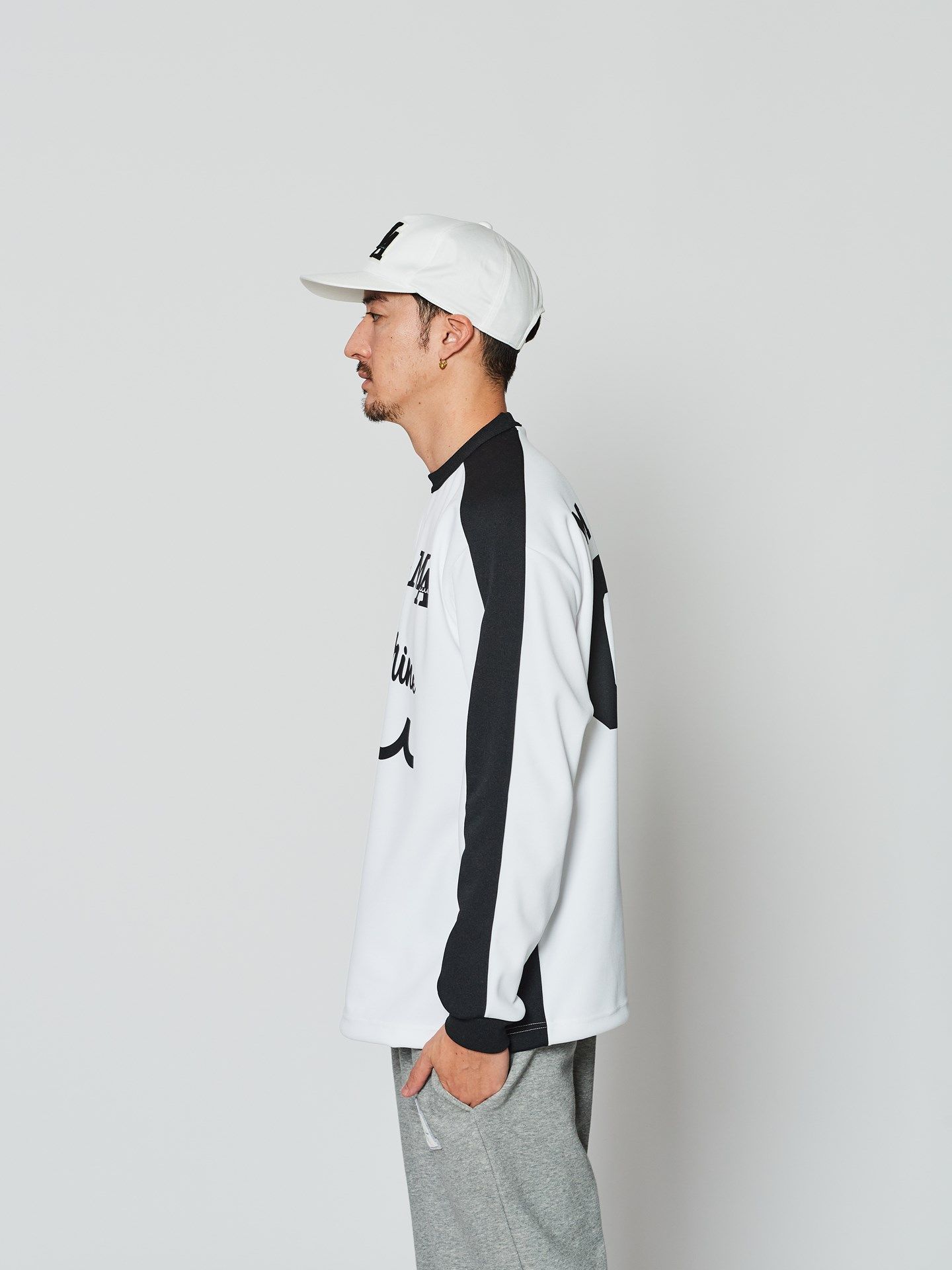 muta - muta Soccor Jersey Top / ジャージ / ホワイト