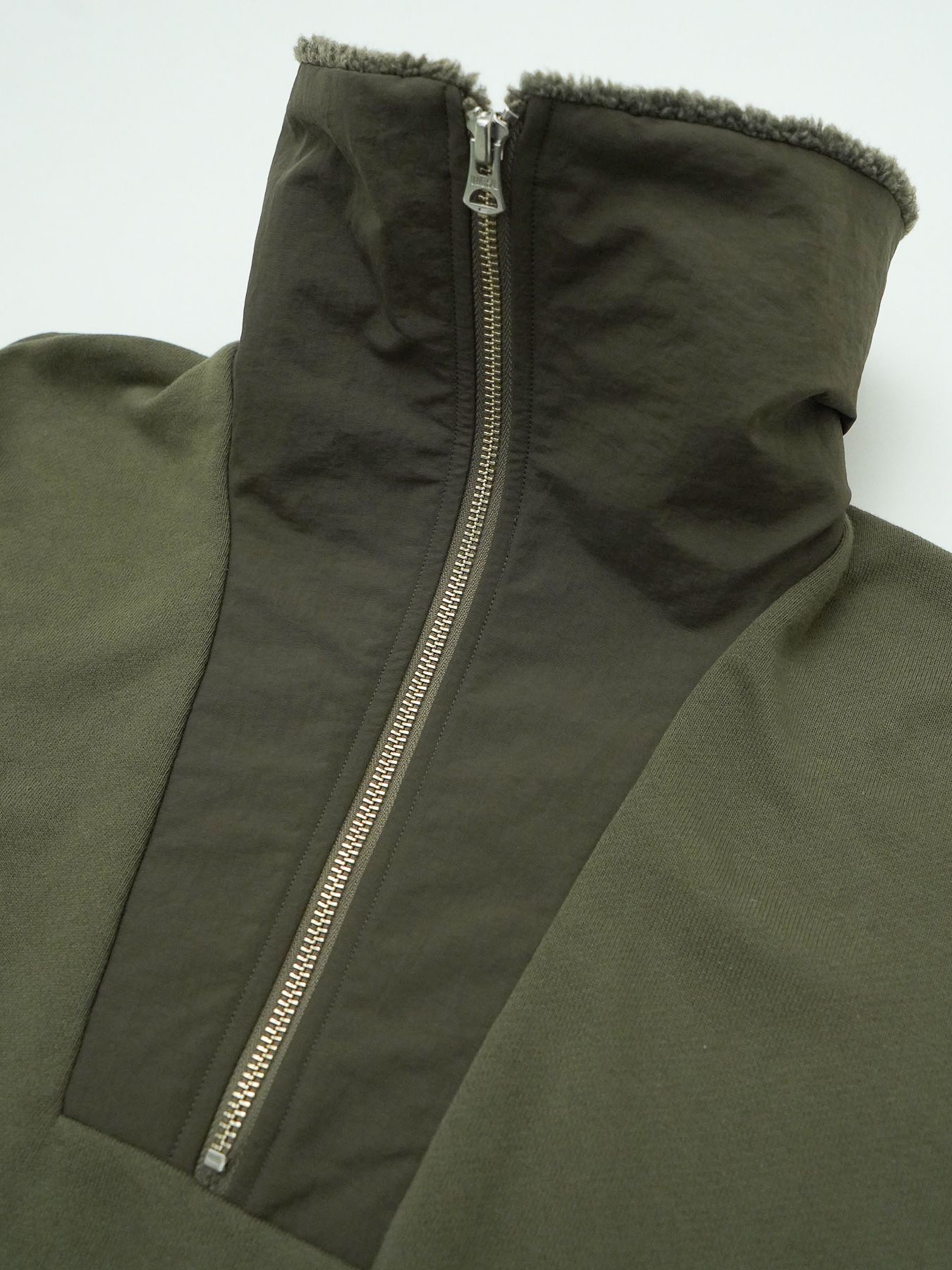 【予約品 】TEXUNION / ボアジップアップ スウェット / サンド