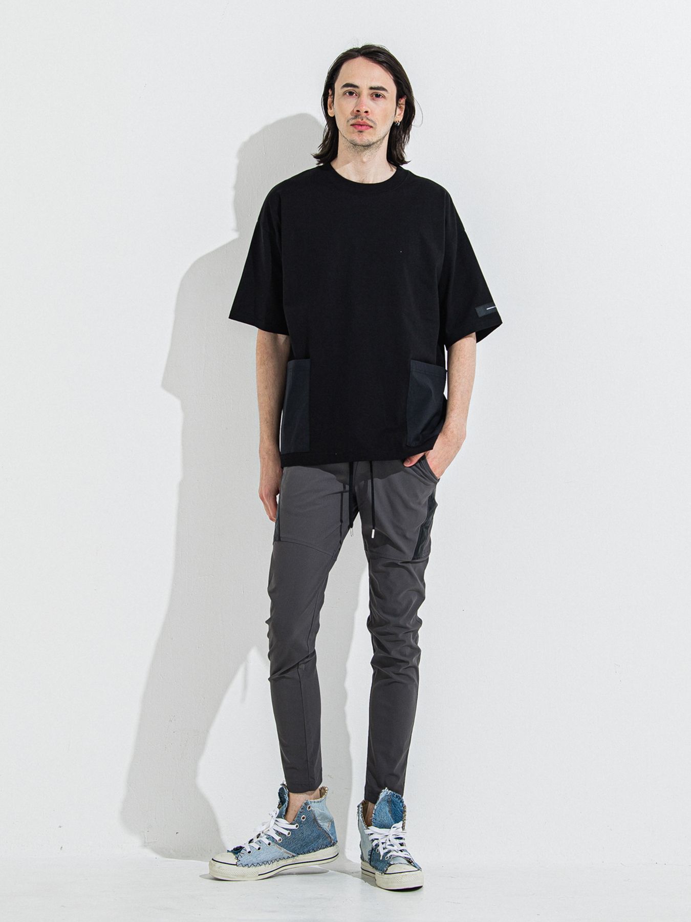 【予約品 】TYLER NYLON PANTS / タイラーナイロンパンツ / チャコール