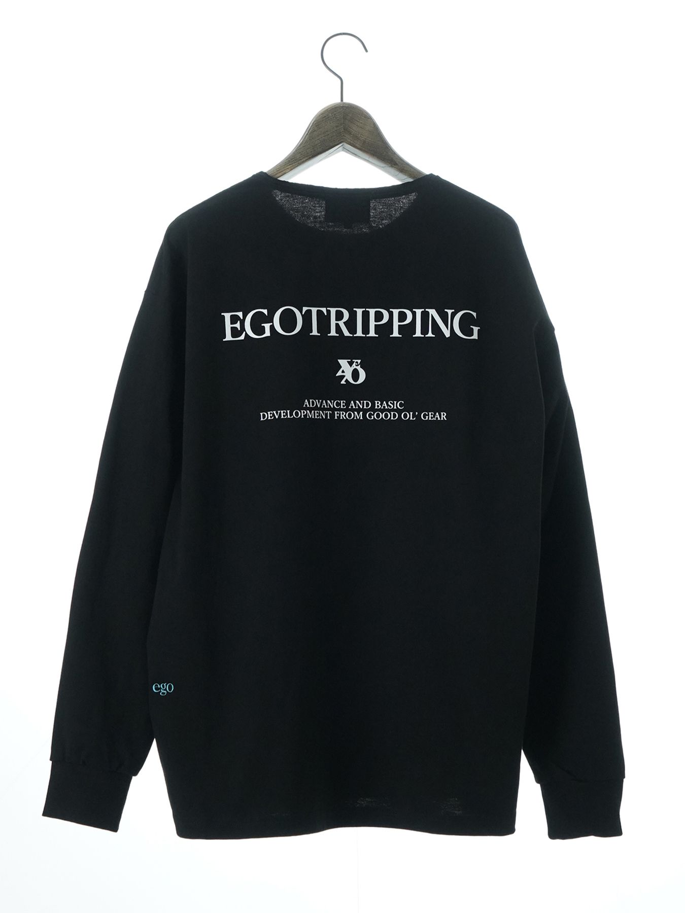 【予約品 10月26日(日) 締切】PRINTTEE-B long / ロゴプリントカットソー / BLACK