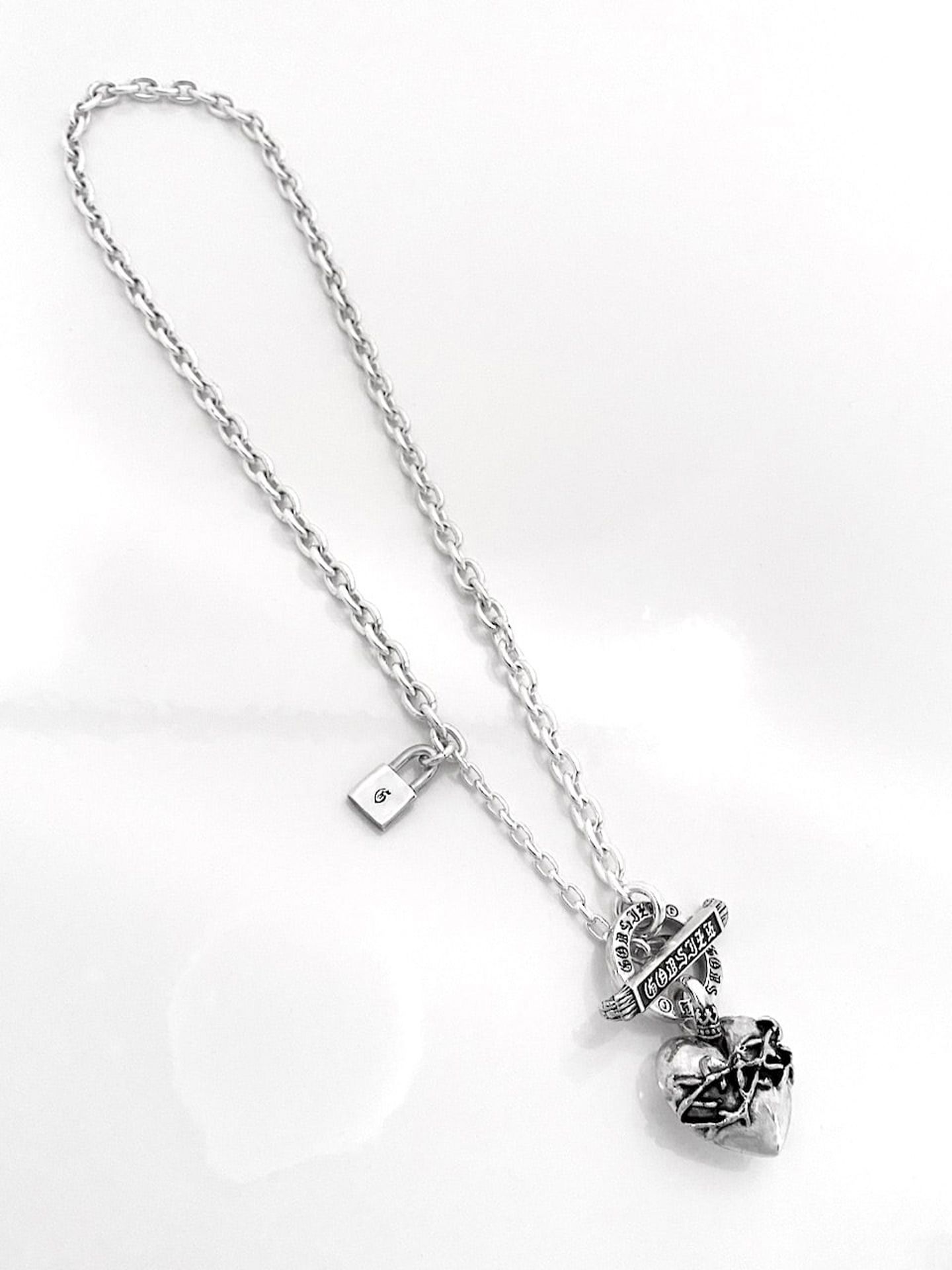 《受注生産》HEART NECKLACE T-BAR / ハートネックレス Tバー / 注文から2～3週間後入荷予定