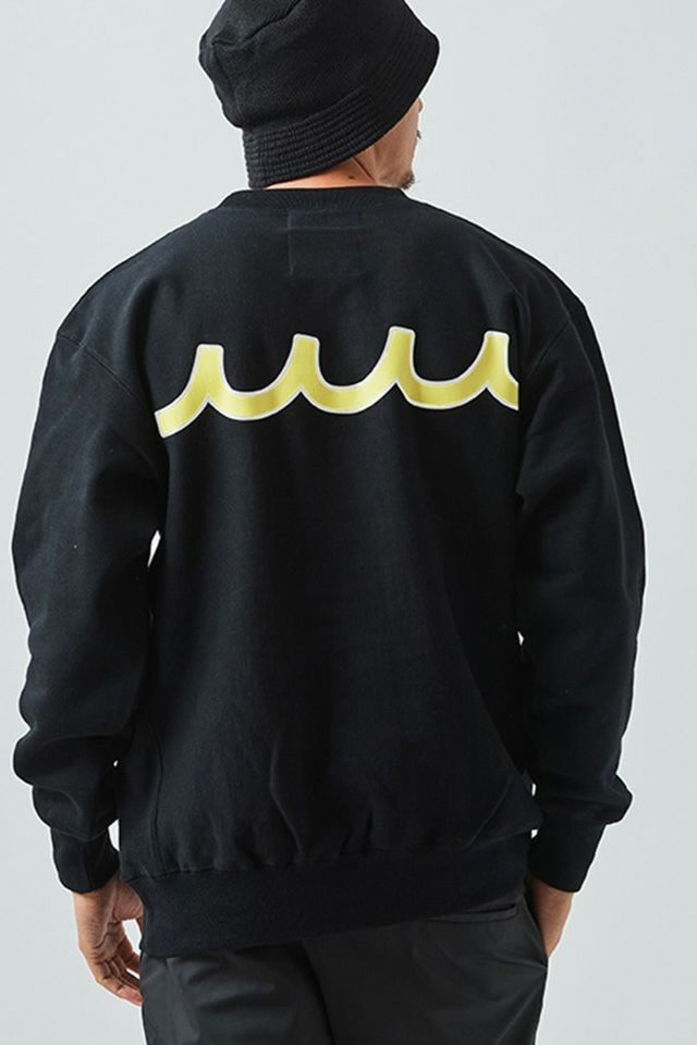 ACANTHUS x muta MARINE / アカンサス×ムータマリン / スウェット / muta Arc Logo Crewneck Sweatshirt / BLACK [MA2226]