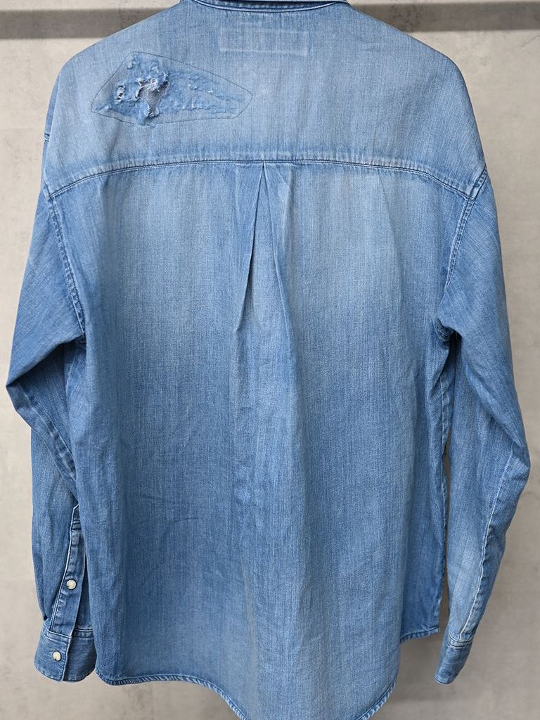 《》 denim jack shirts / デニムシャツ / インディゴクラッシュ
