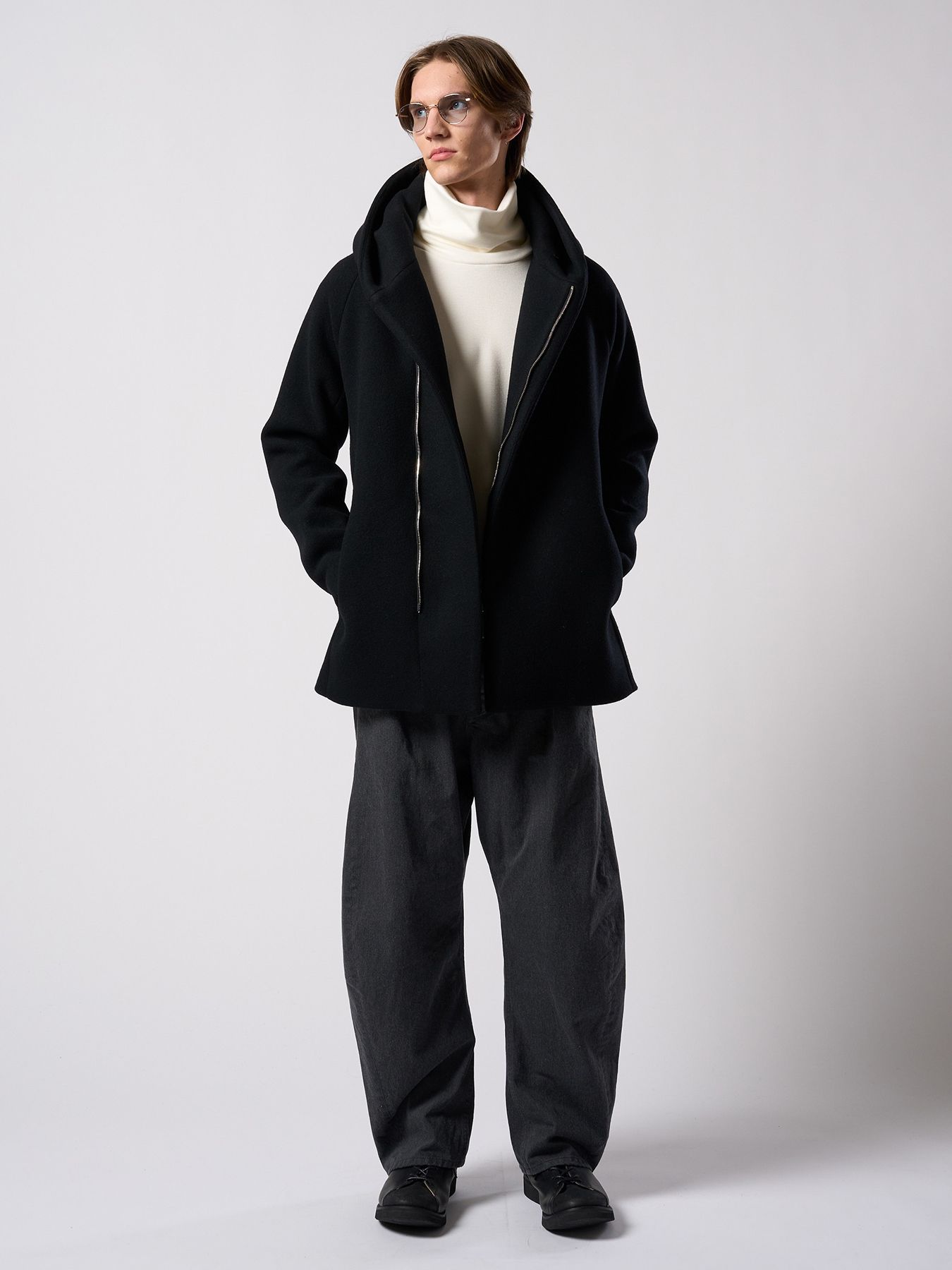 【予約品 4月19日(日) 18時締切】zip witch coat / ジップ ウィッチコート / ブラック