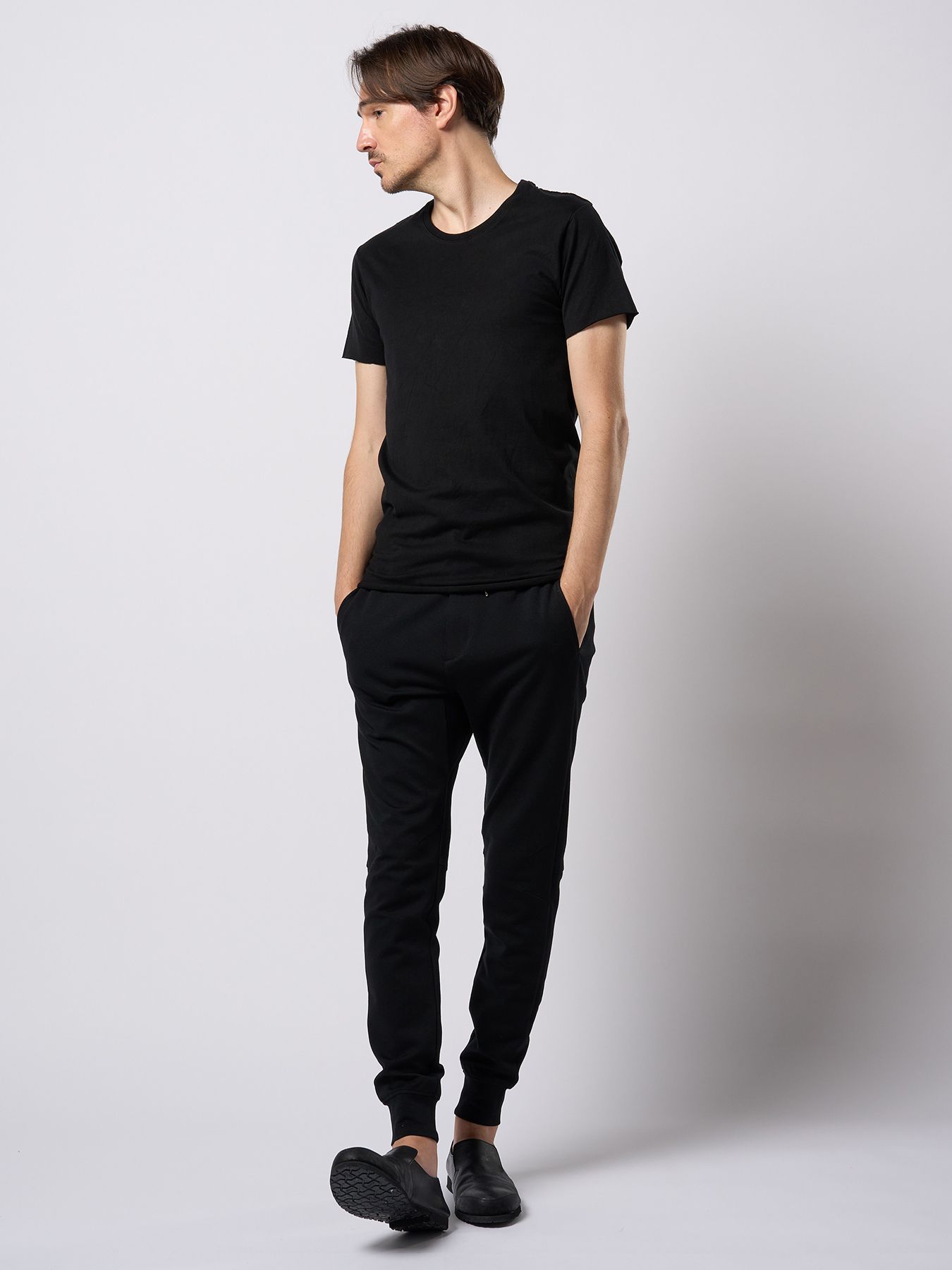 【予約品 9月23日(火) 締切】cut-off crew-neck S/S / カットオフ クルーネック ショートスリーブ / ディープブラック
