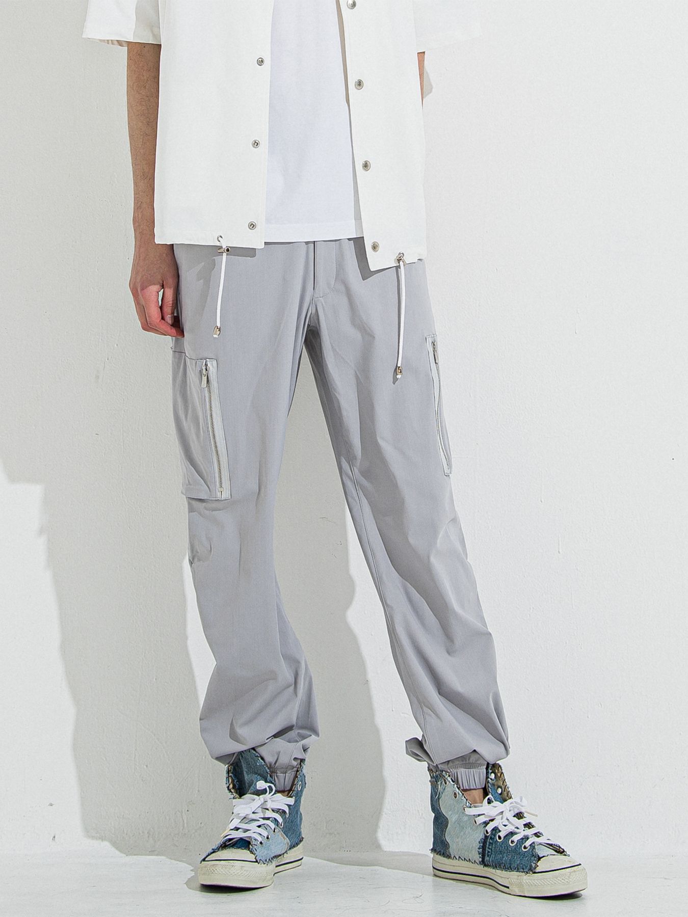 【予約品 】DAVID NYLON CARGO PANTS / デヴィッドナイロンカーゴパンツ / グレー