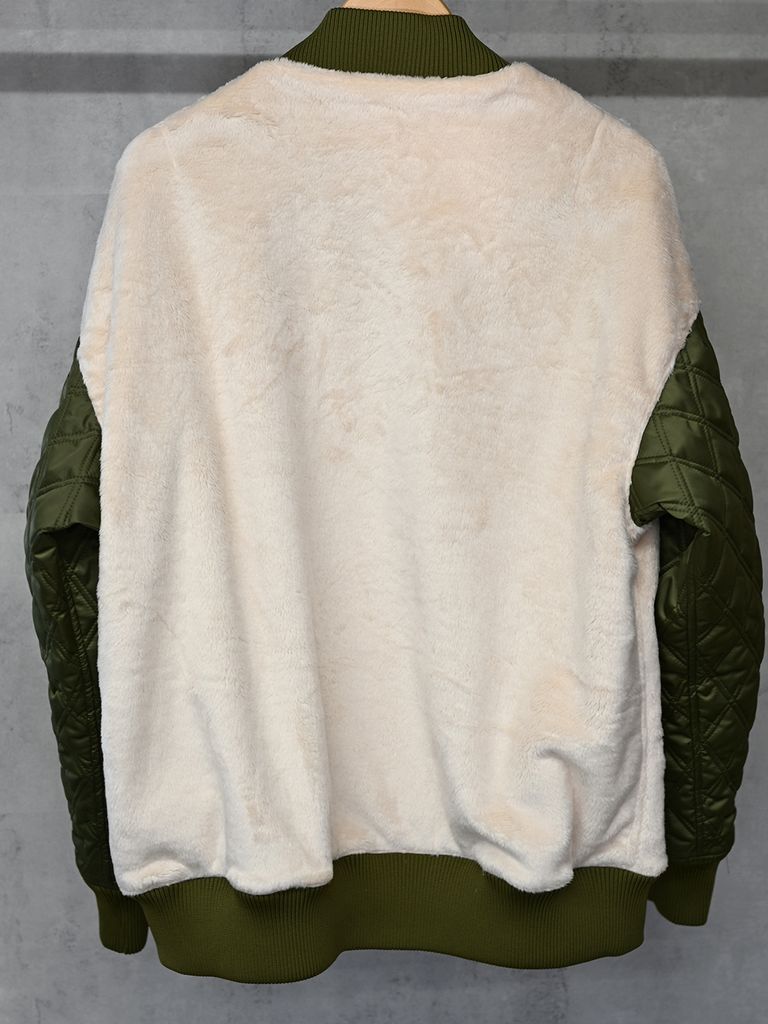 《予約品》 BOA OVER  VARSITY JACKET  / ボアスタジャン / カーキ