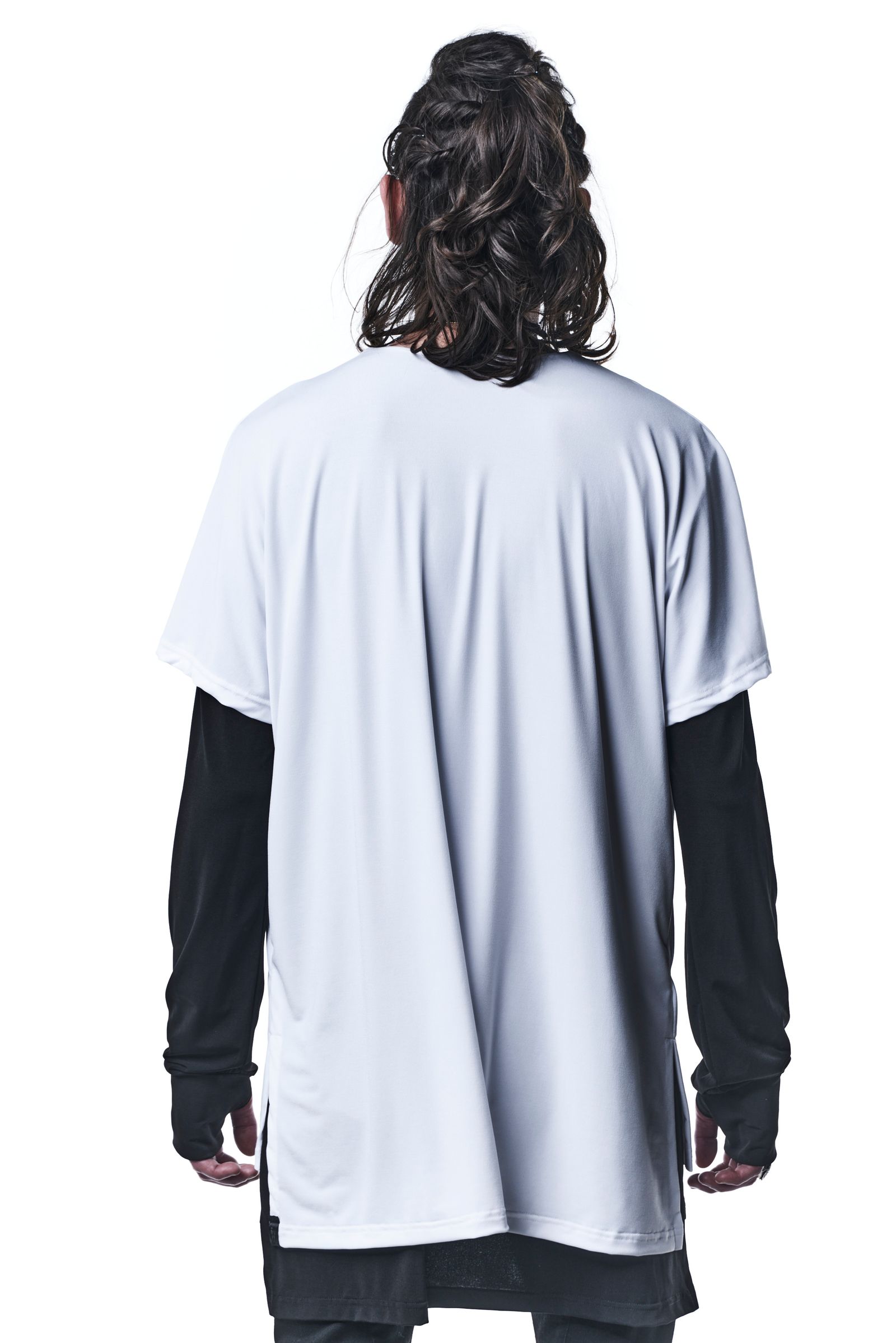 《予約品》 LayerdLongSleevesV-T-Shirts Tシャツ BEATENJIKU / White&Black 【kiryuyrik】 7月入荷予定