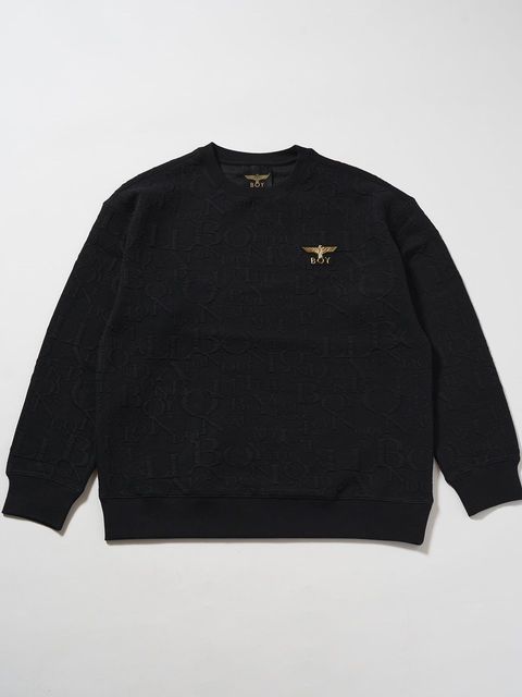 BOY Random Monogram Jacquard Knit / ニット / ブラック