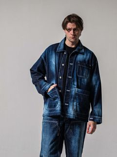 RC COVER ALL / ライトデニムカーバーオールジャケット / ダークインディゴ